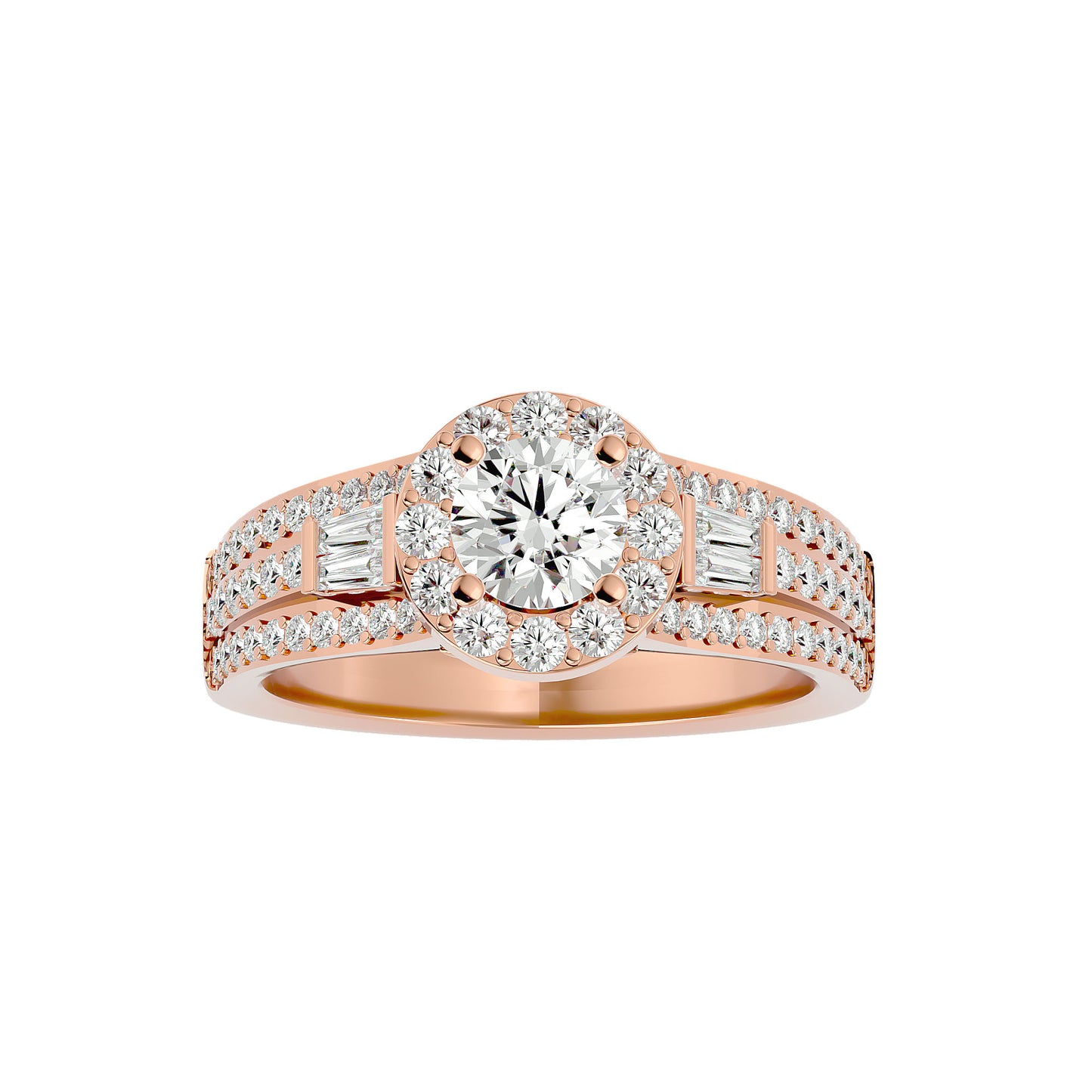 Vivienne Halo Diamond Engagement Ring