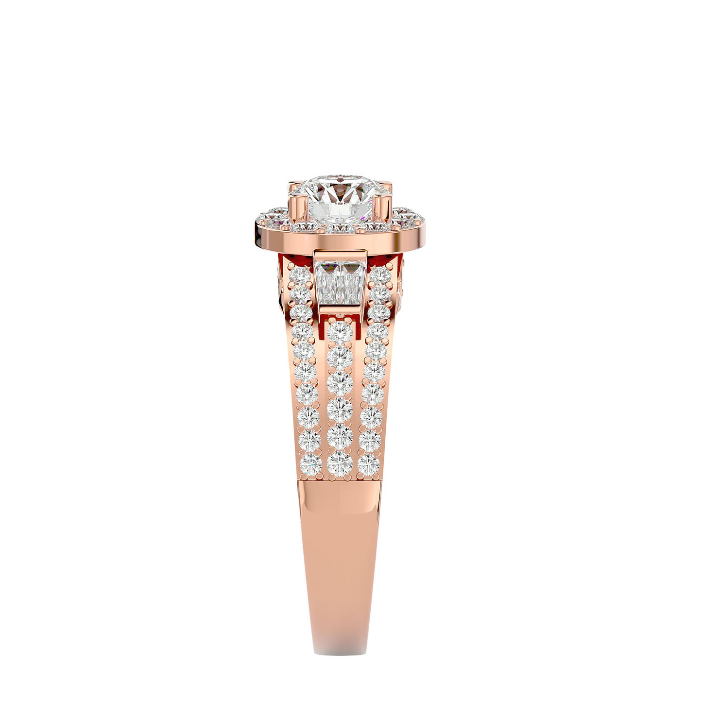 Vivienne Halo Diamond Engagement Ring
