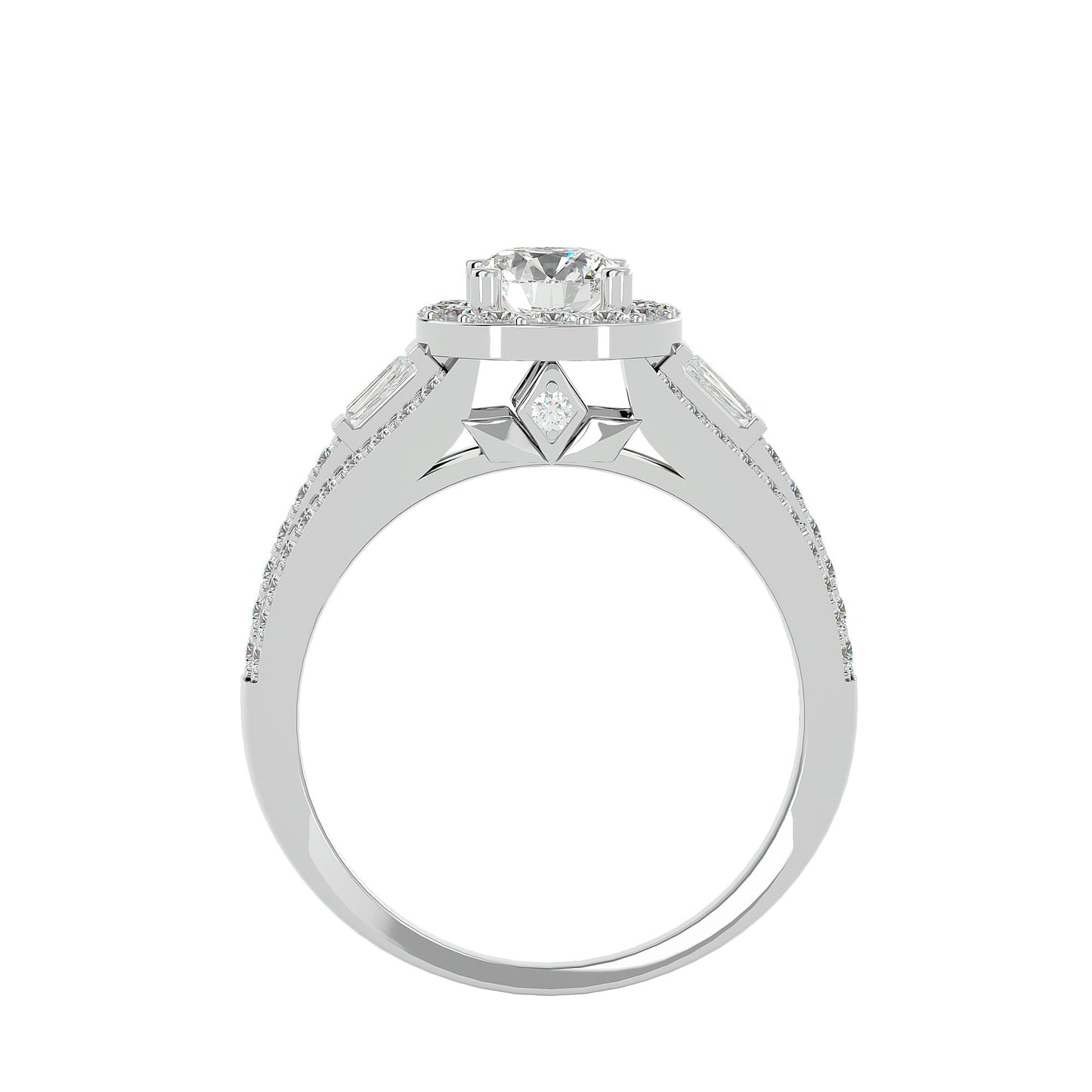 Vivienne Halo Diamond Engagement Ring