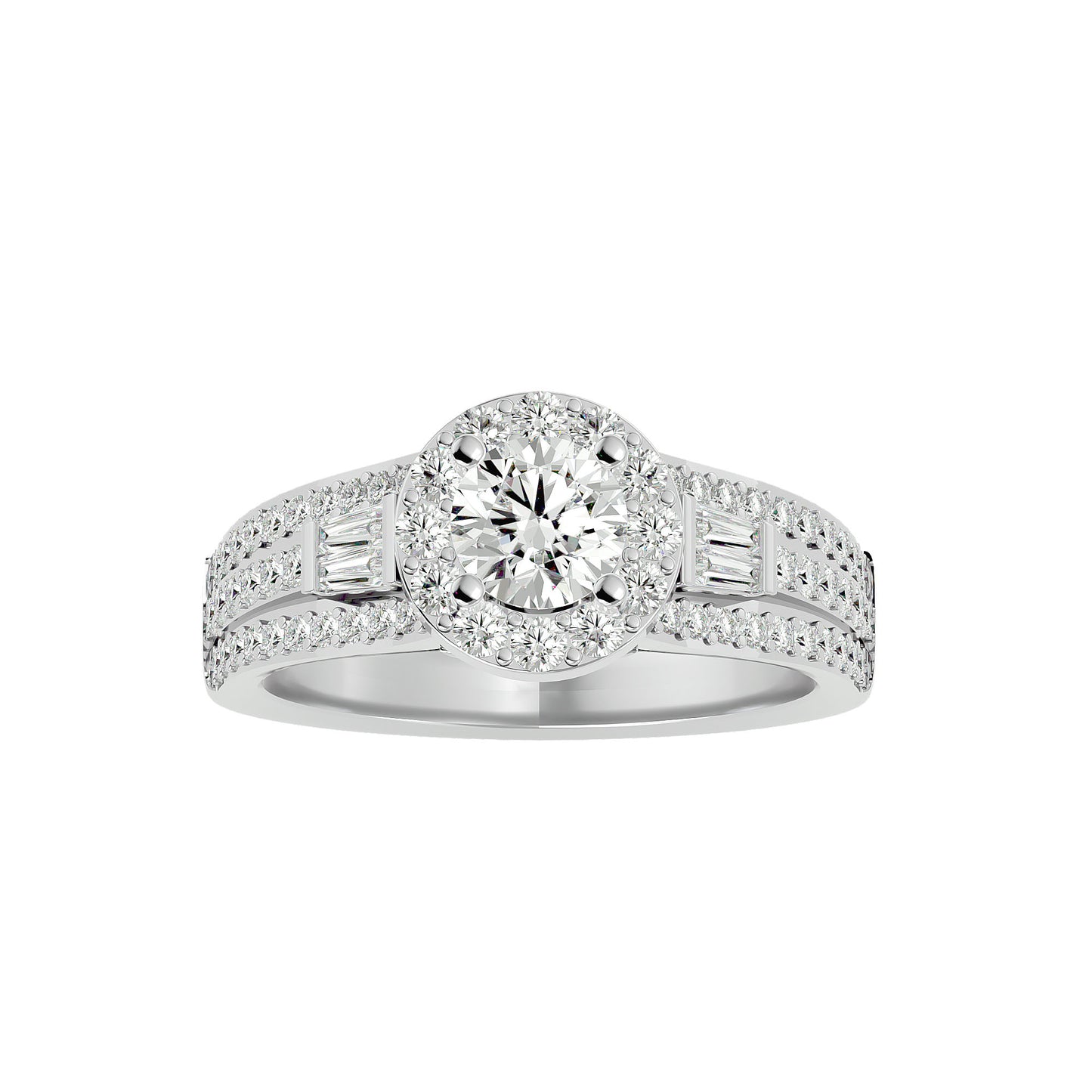 Vivienne Halo Diamond Engagement Ring