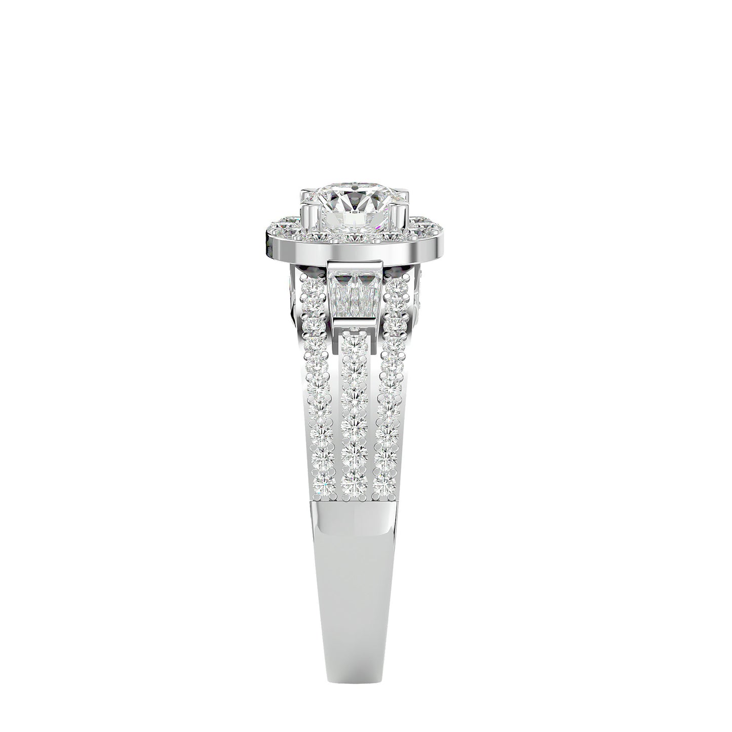 Vivienne Halo Diamond Engagement Ring