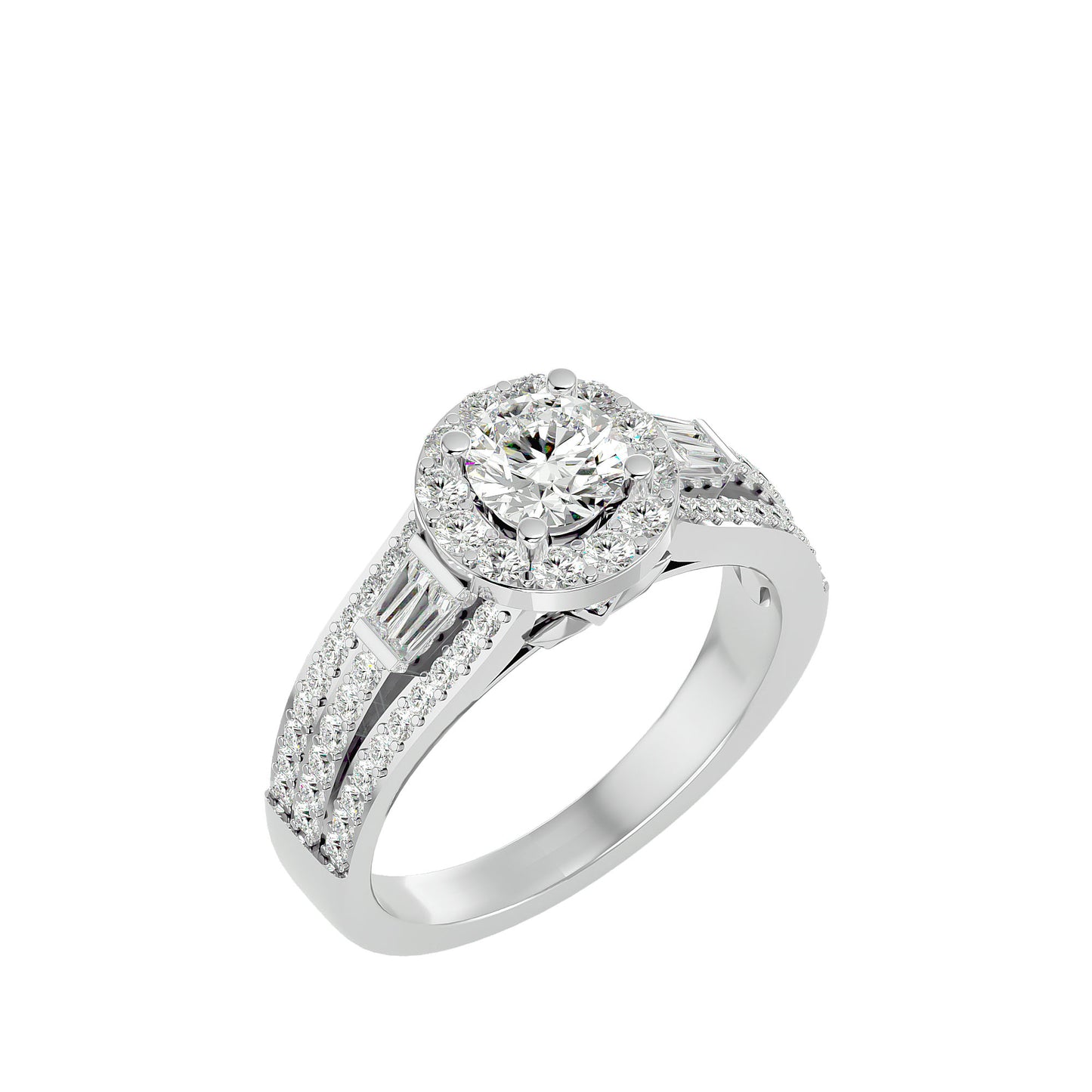 Vivienne Halo Diamond Engagement Ring