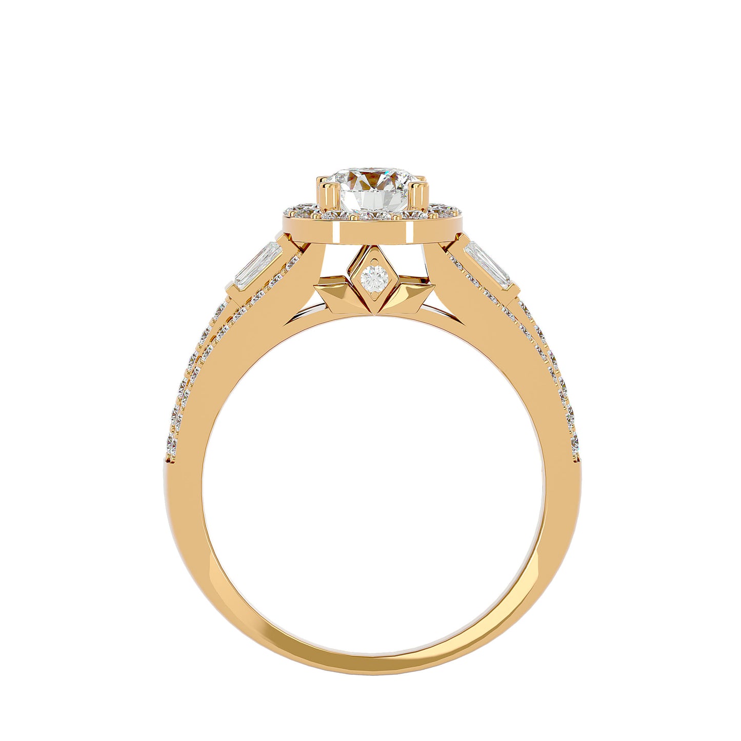Vivienne Halo Diamond Engagement Ring