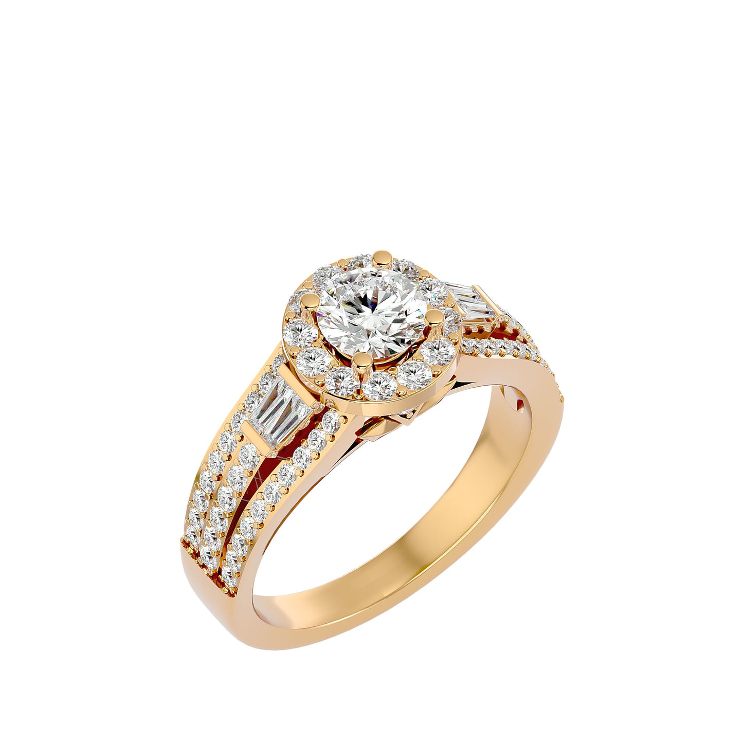 Vivienne Halo Diamond Engagement Ring