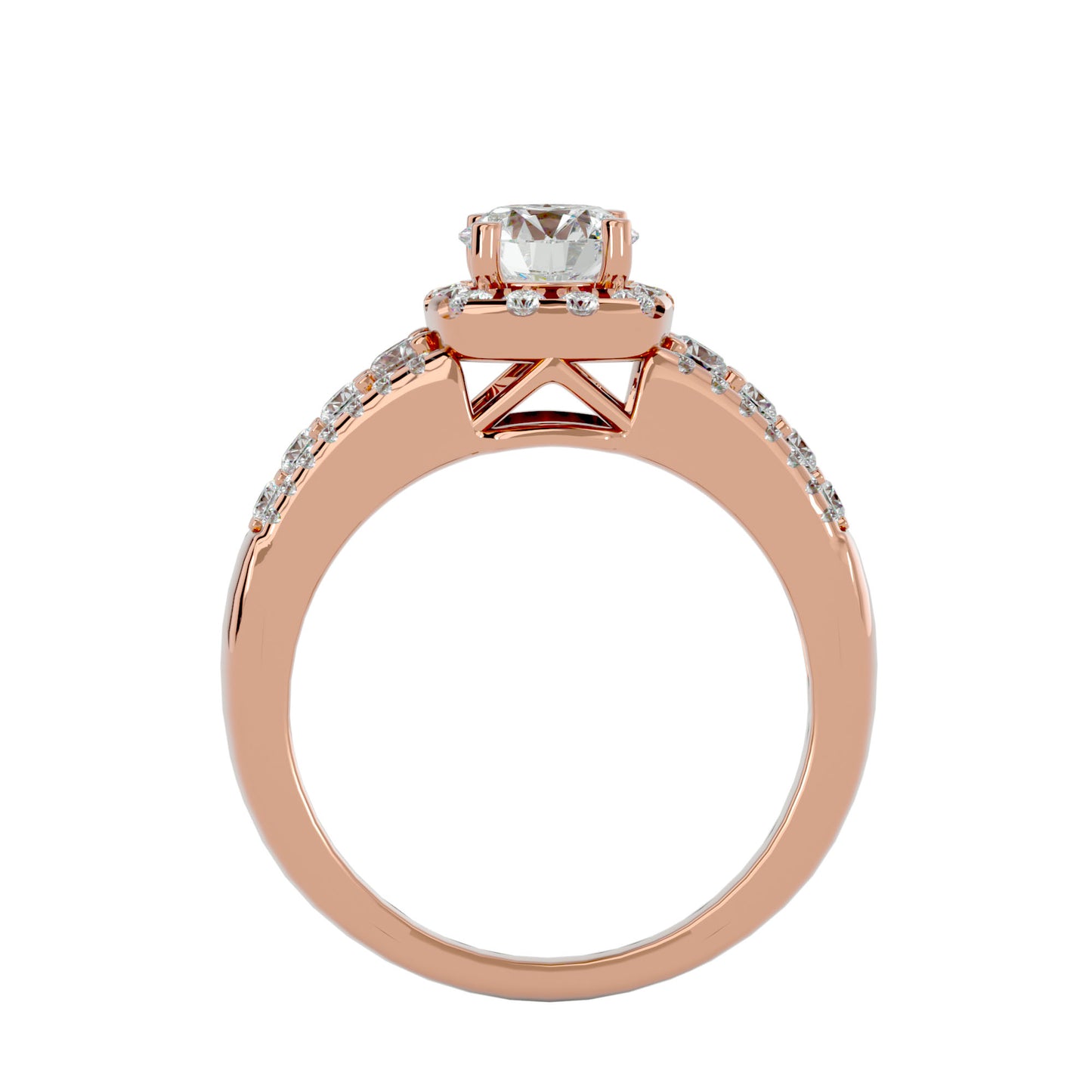 Aline Halo Diamond Engagement Ring