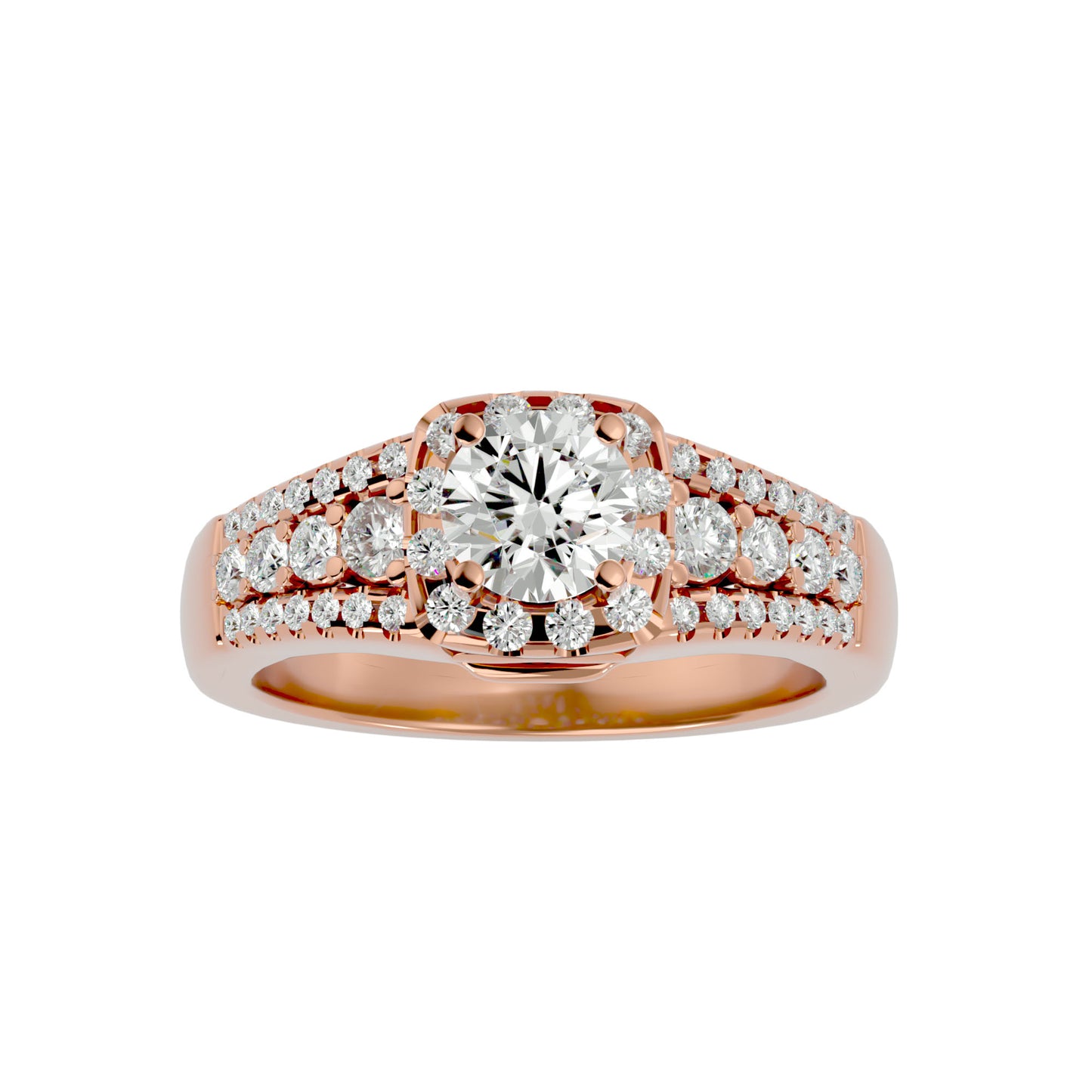 Aline Halo Diamond Engagement Ring