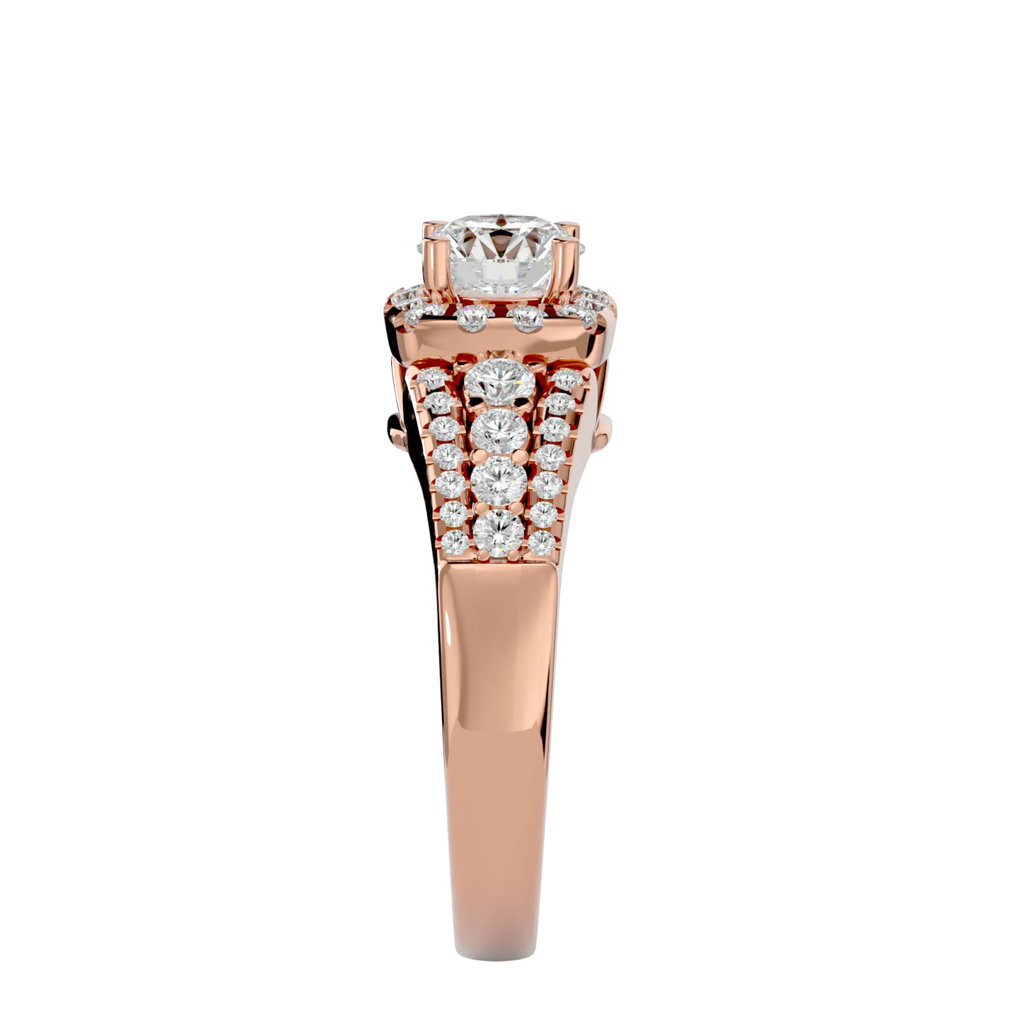 Aline Halo Diamond Engagement Ring