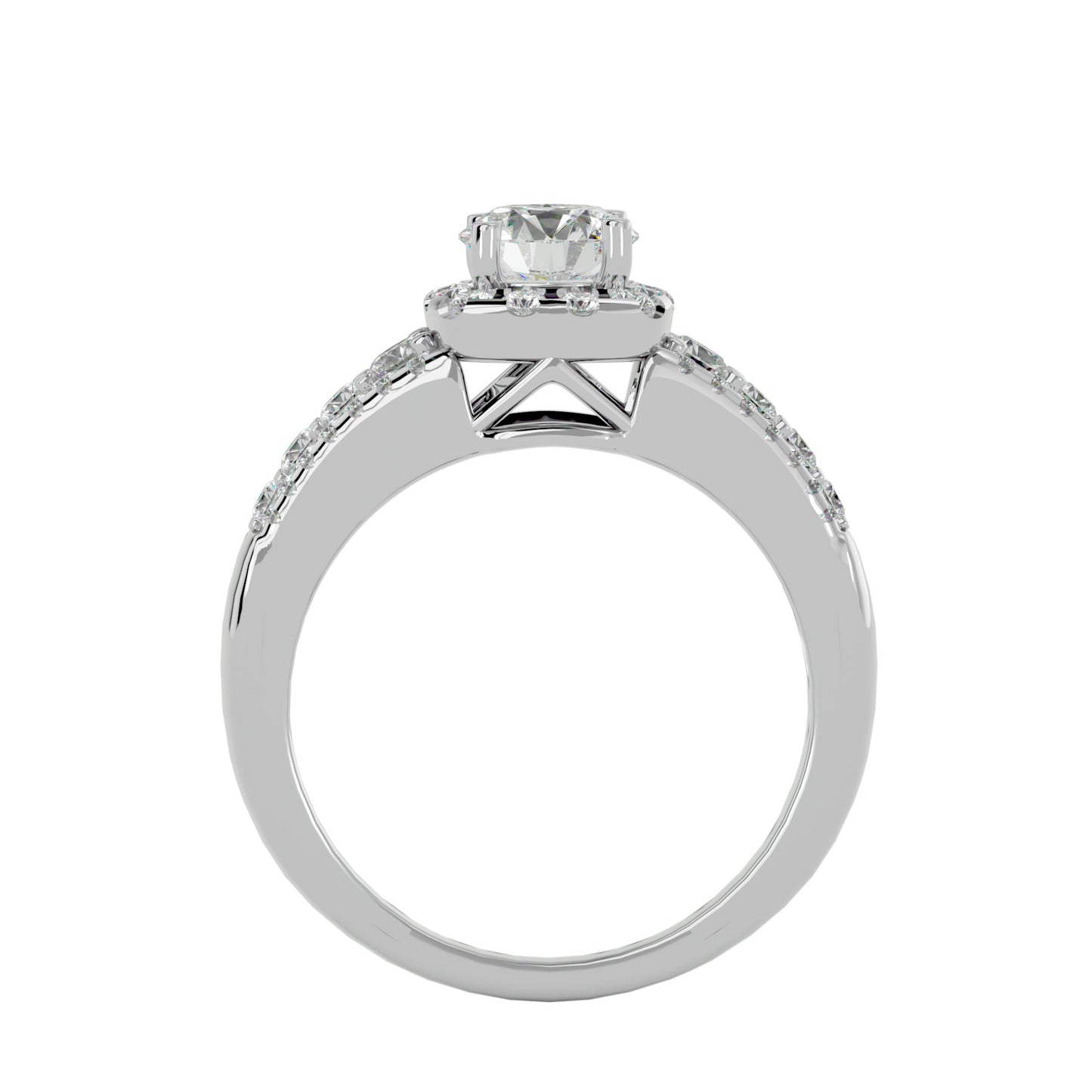 Aline Halo Diamond Engagement Ring