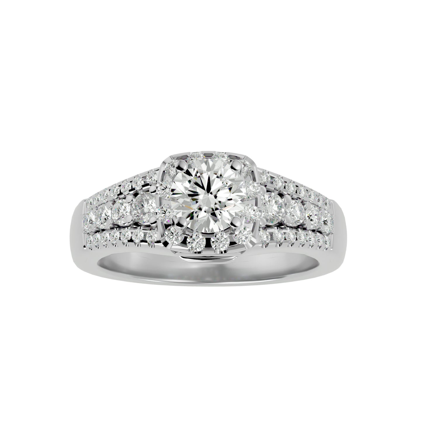 Aline Halo Diamond Engagement Ring