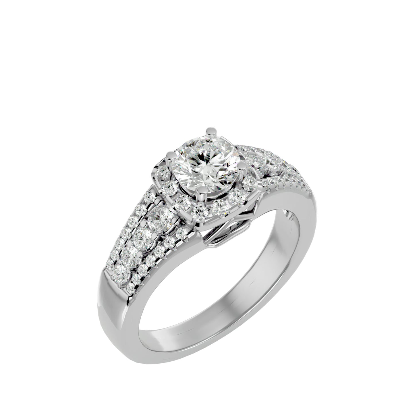 Aline Halo Diamond Engagement Ring