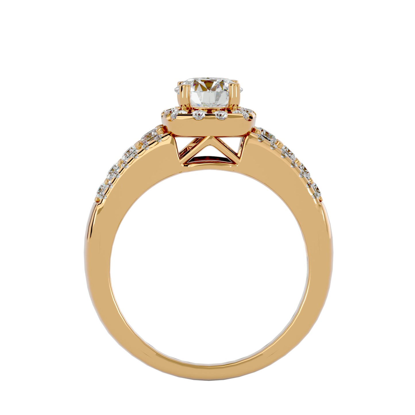 Aline Halo Diamond Engagement Ring