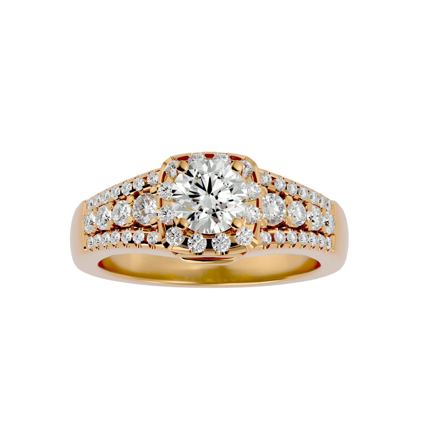 Aline Halo Diamond Engagement Ring