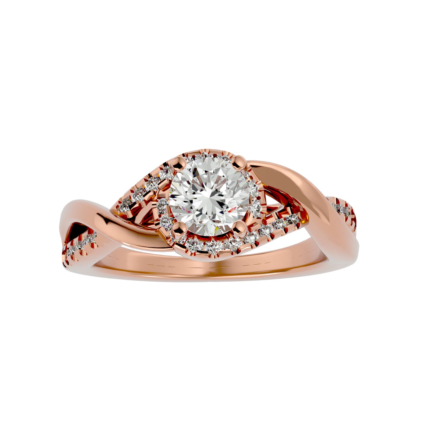 Samira Halo Diamond Engagement Ring