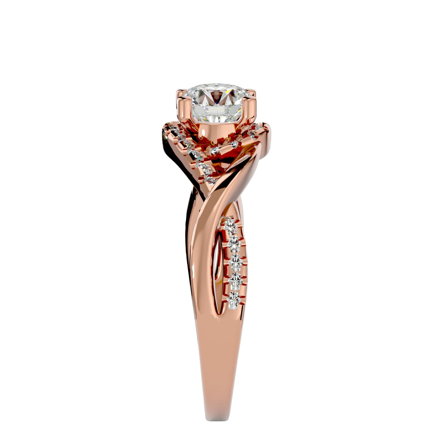 Samira Halo Diamond Engagement Ring