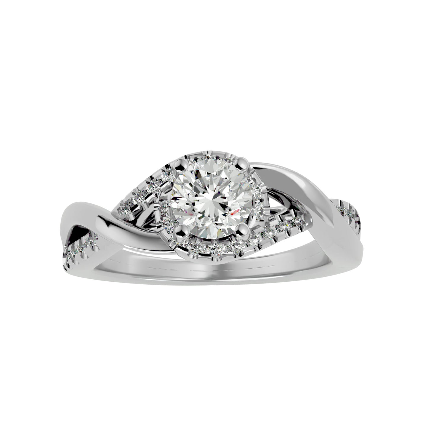 Samira Halo Diamond Engagement Ring