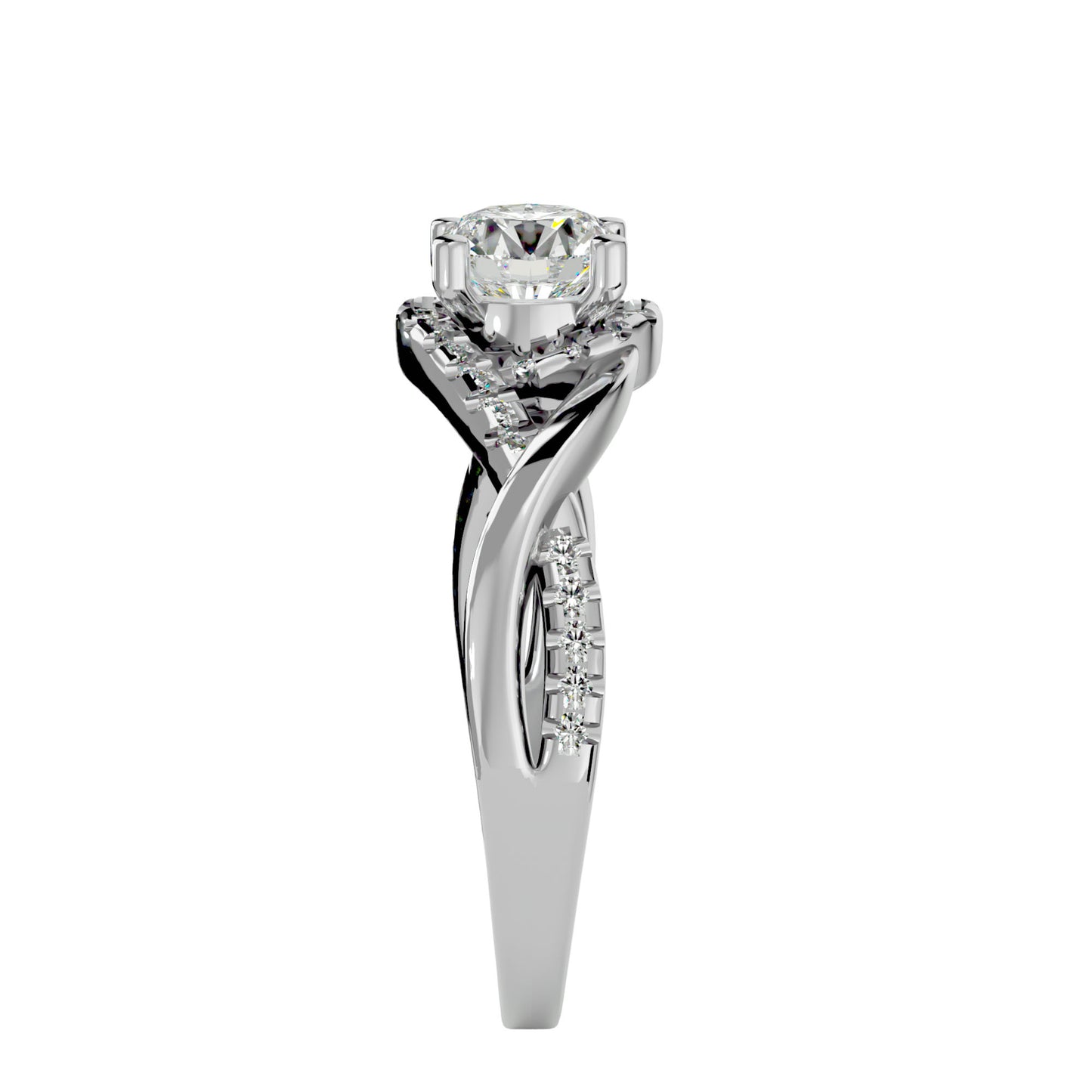 Samira Halo Diamond Engagement Ring