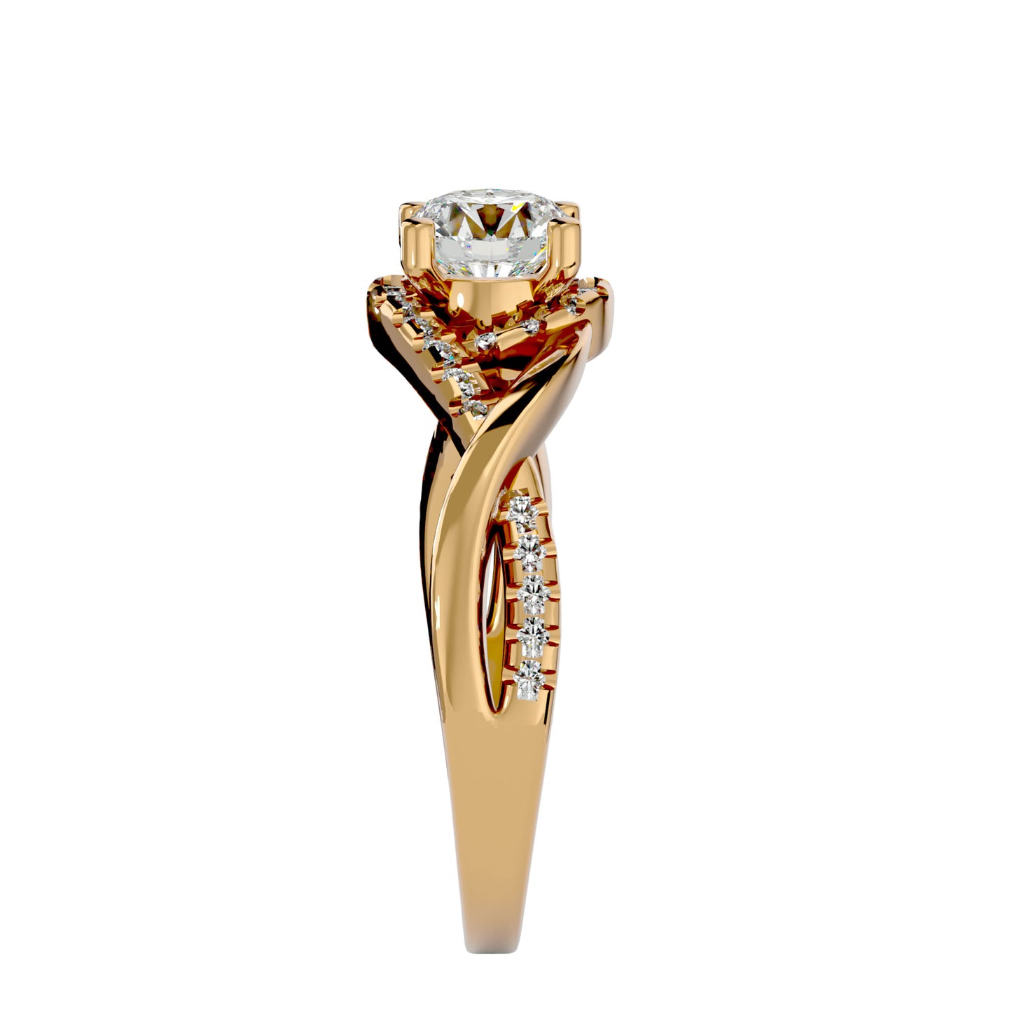 Samira Halo Diamond Engagement Ring
