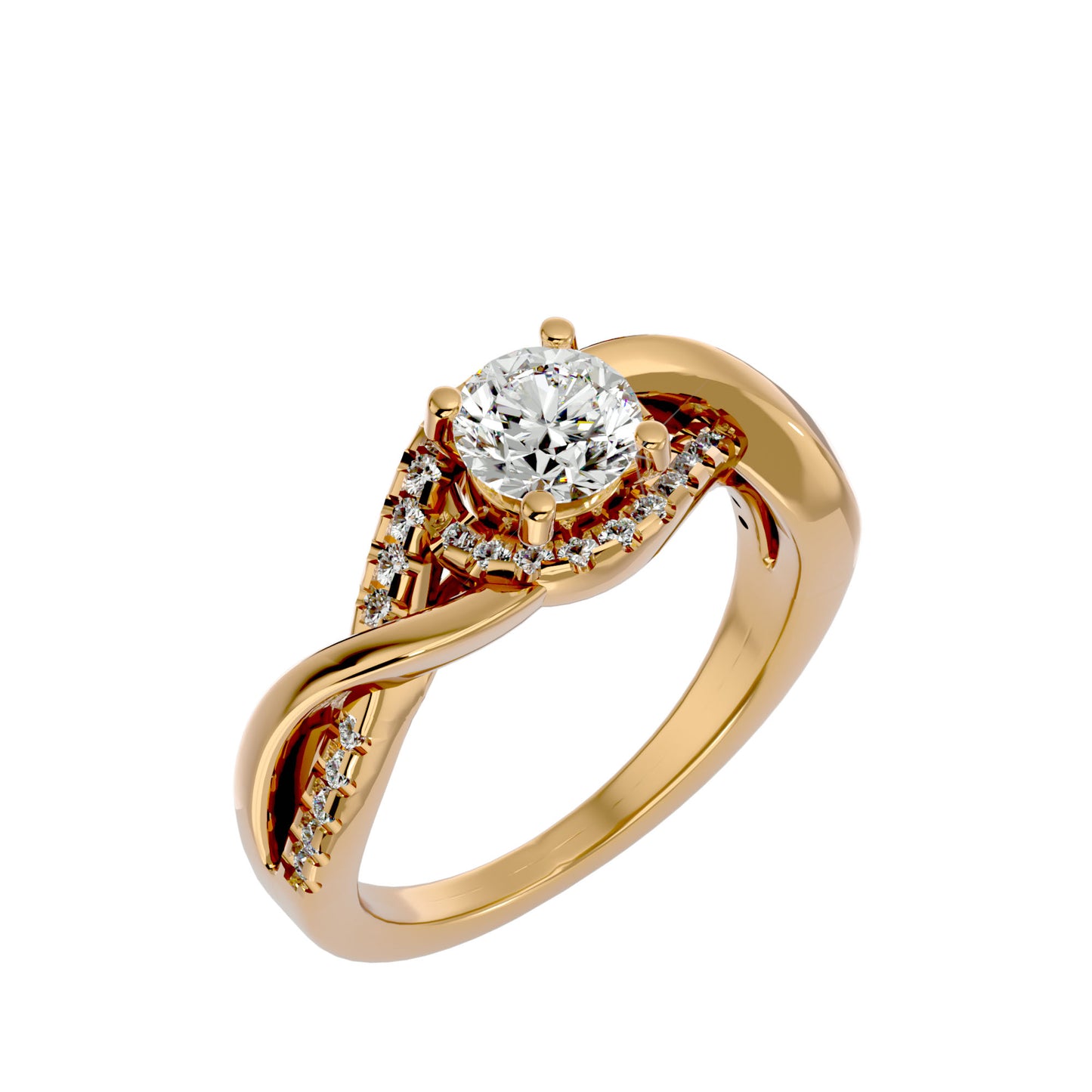 Samira Halo Diamond Engagement Ring