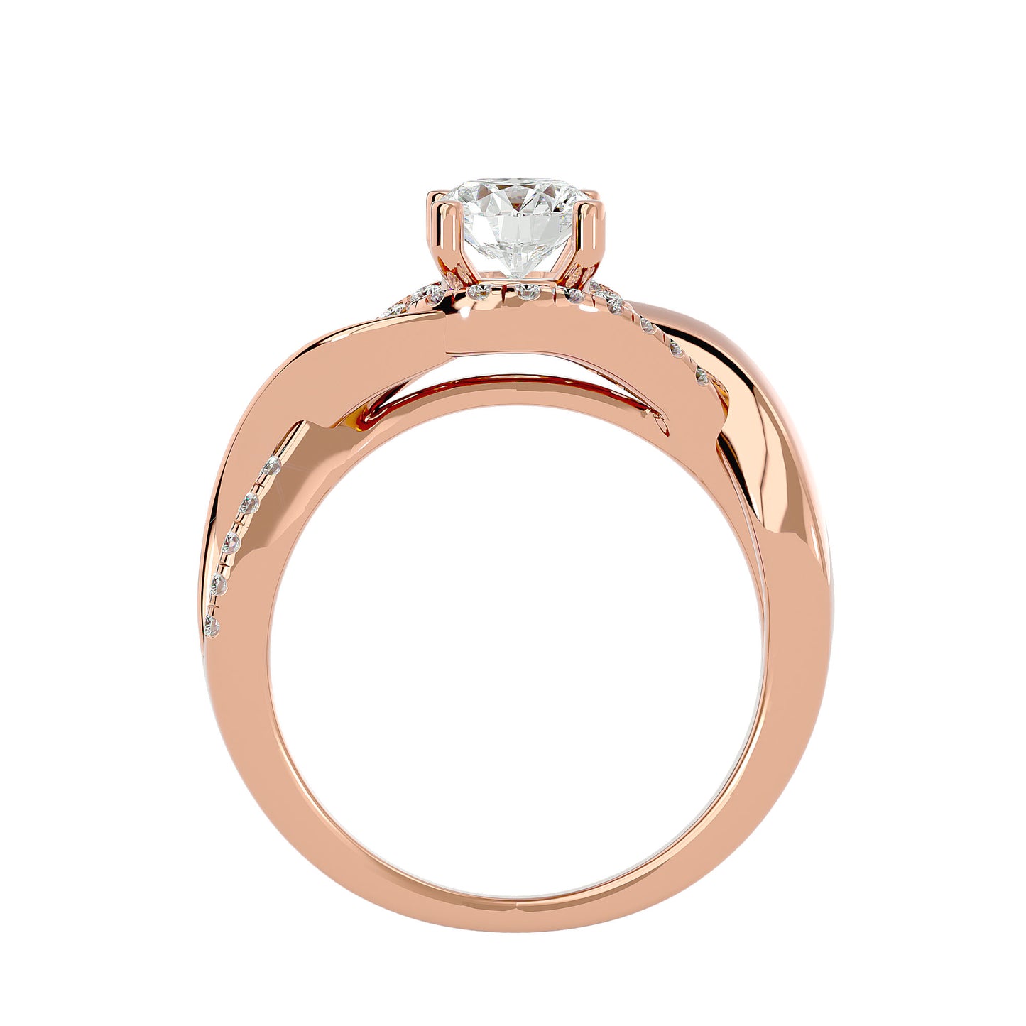 Hana Bypass Diamond Engagement Ring