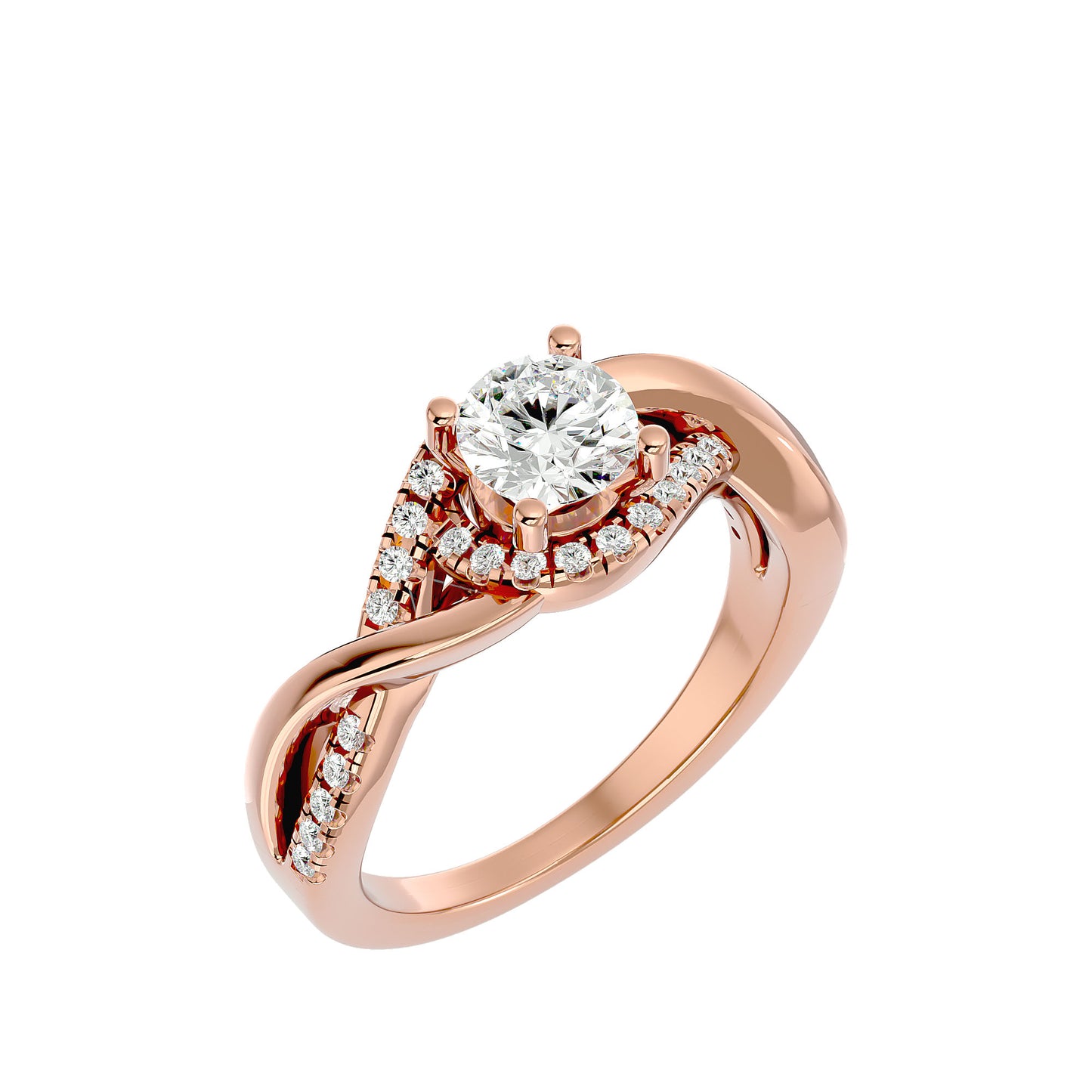 Hana Bypass Diamond Engagement Ring