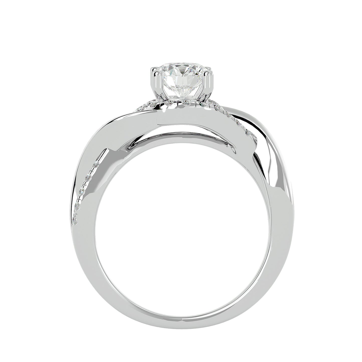 Hana Bypass Diamond Engagement Ring