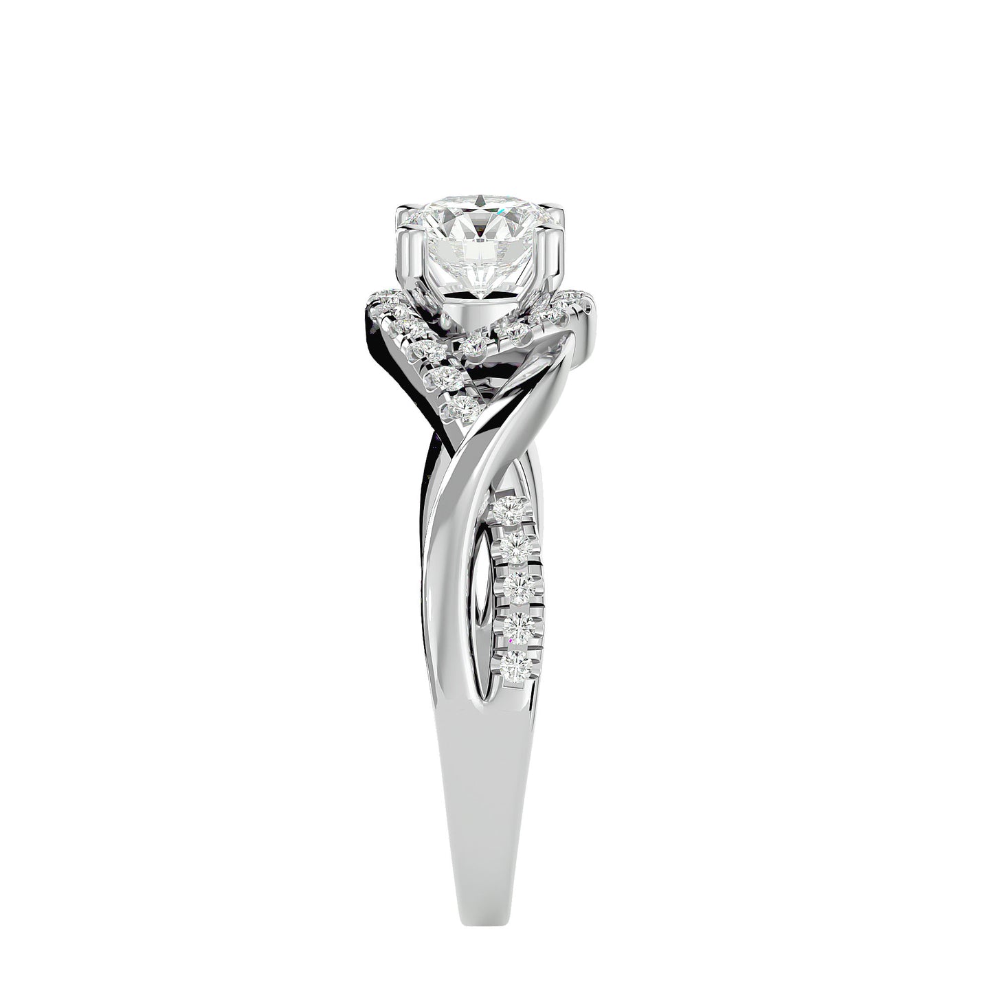 Hana Bypass Diamond Engagement Ring