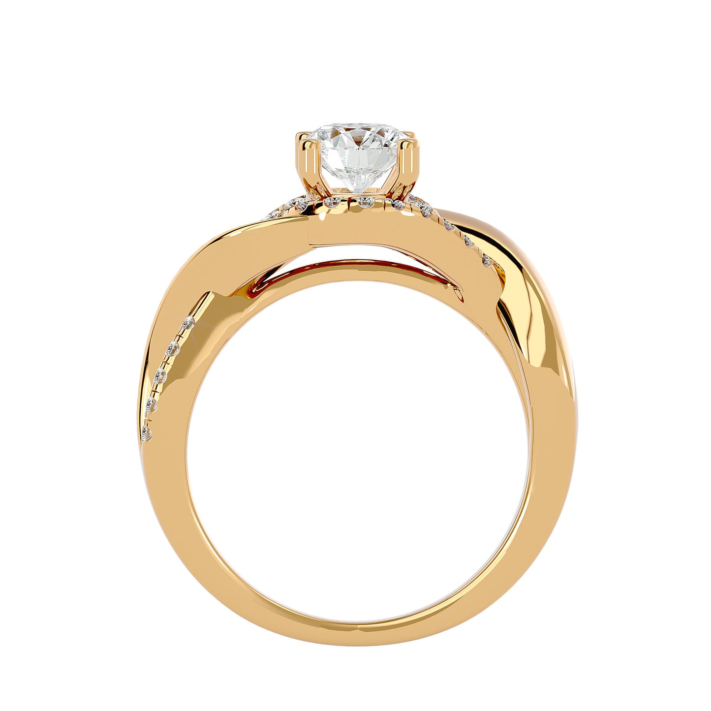 Hana Bypass Diamond Engagement Ring