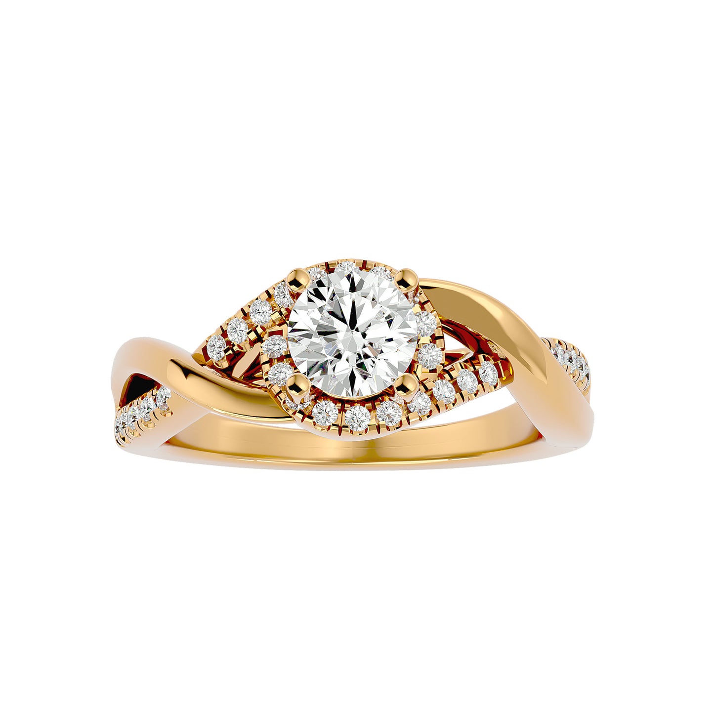 Hana Bypass Diamond Engagement Ring