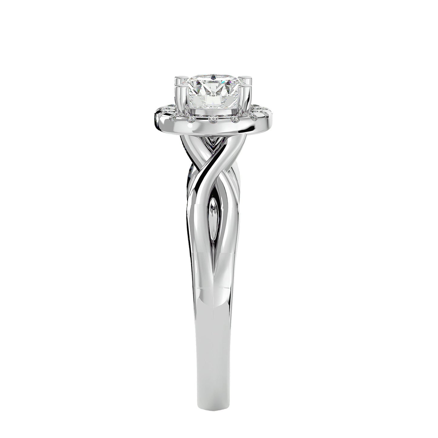Emilia Halo Diamond Engagement Ring
