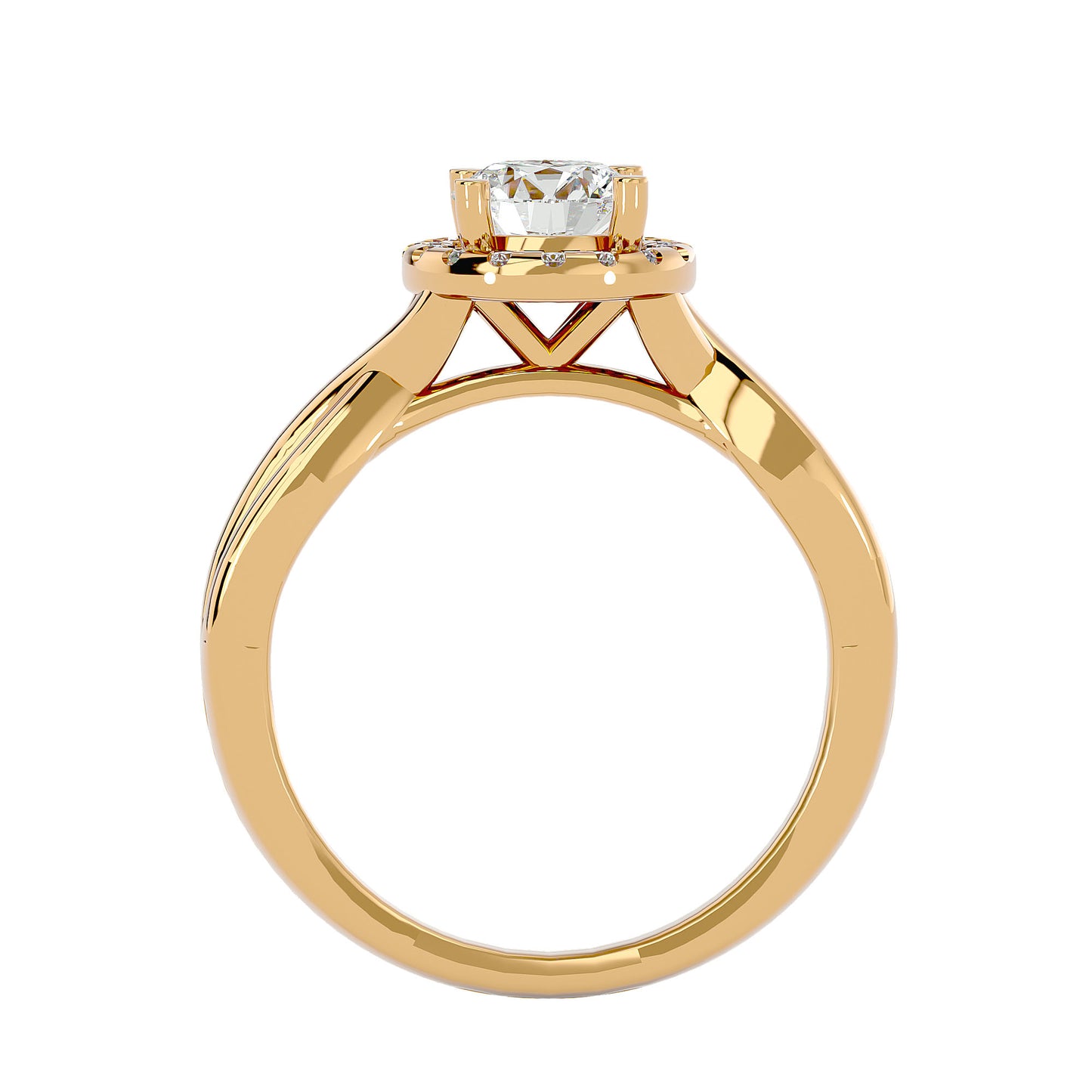 Emilia Halo Diamond Engagement Ring