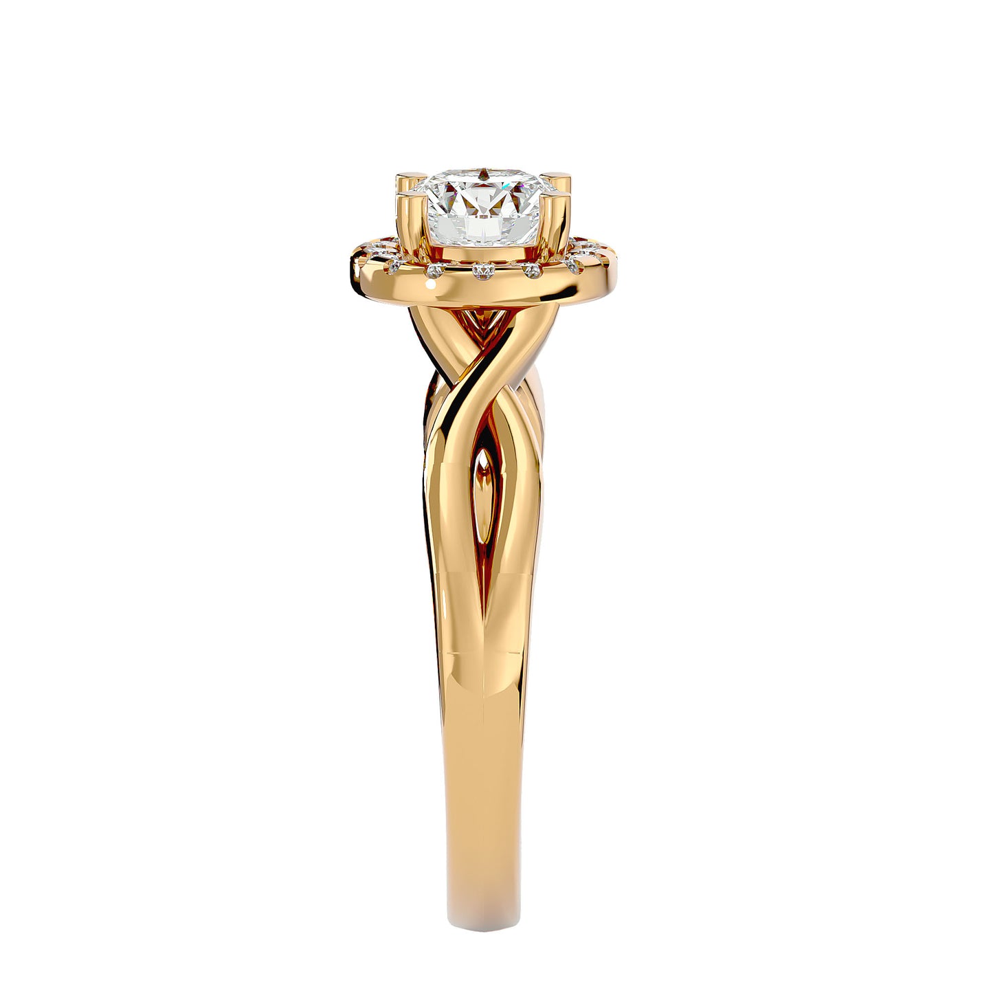 Emilia Halo Diamond Engagement Ring