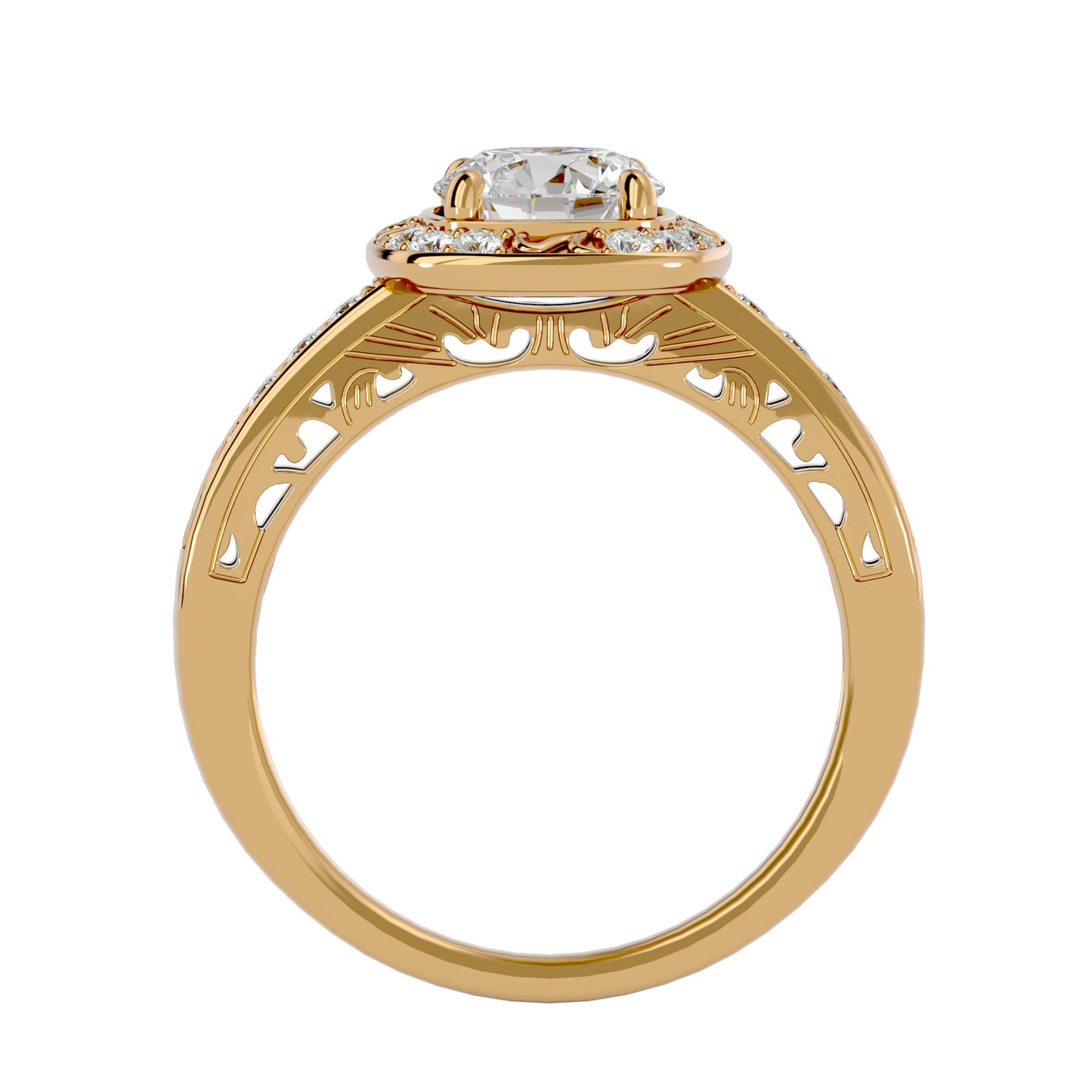 Marigold Vintage Diamond Engagement Ring