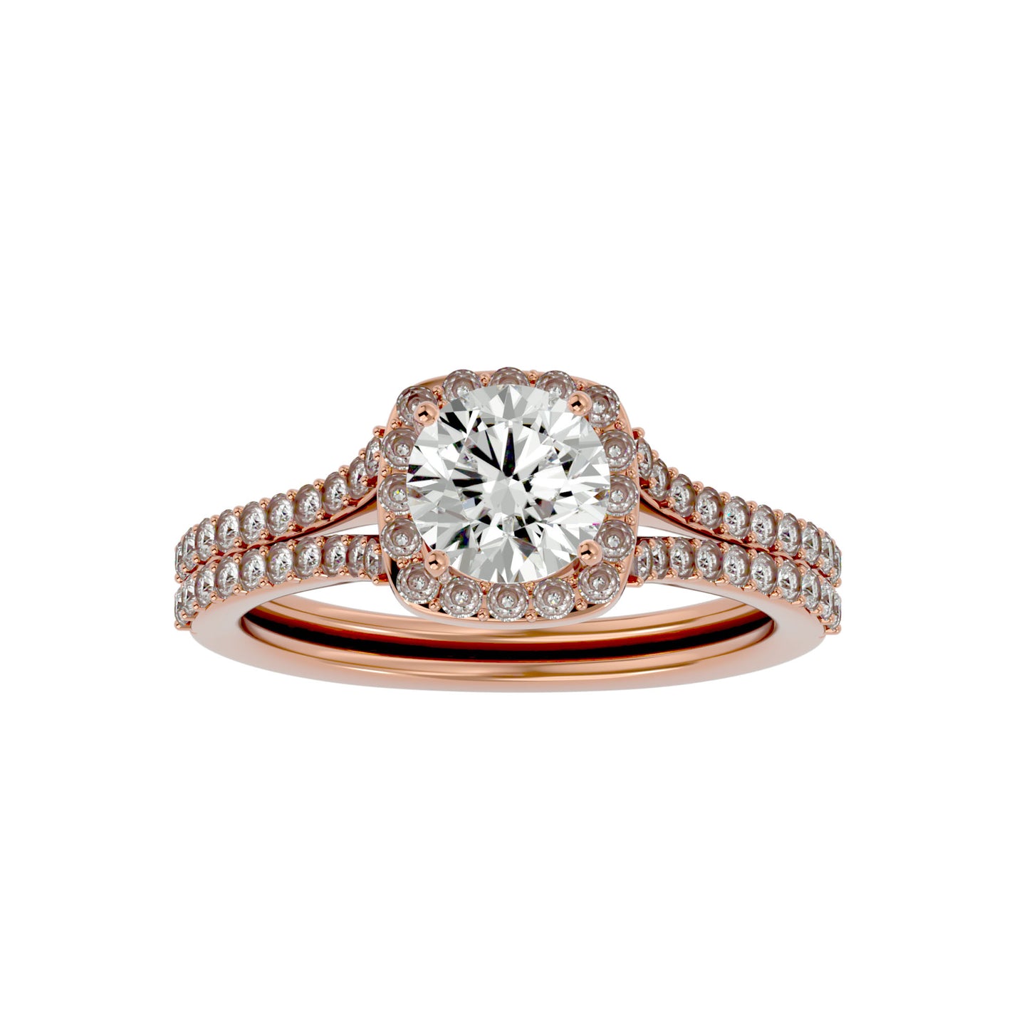 Elowen Halo Diamond Engagement Ring