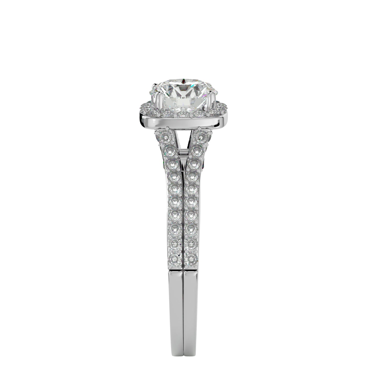 Elowen Halo Diamond Engagement Ring