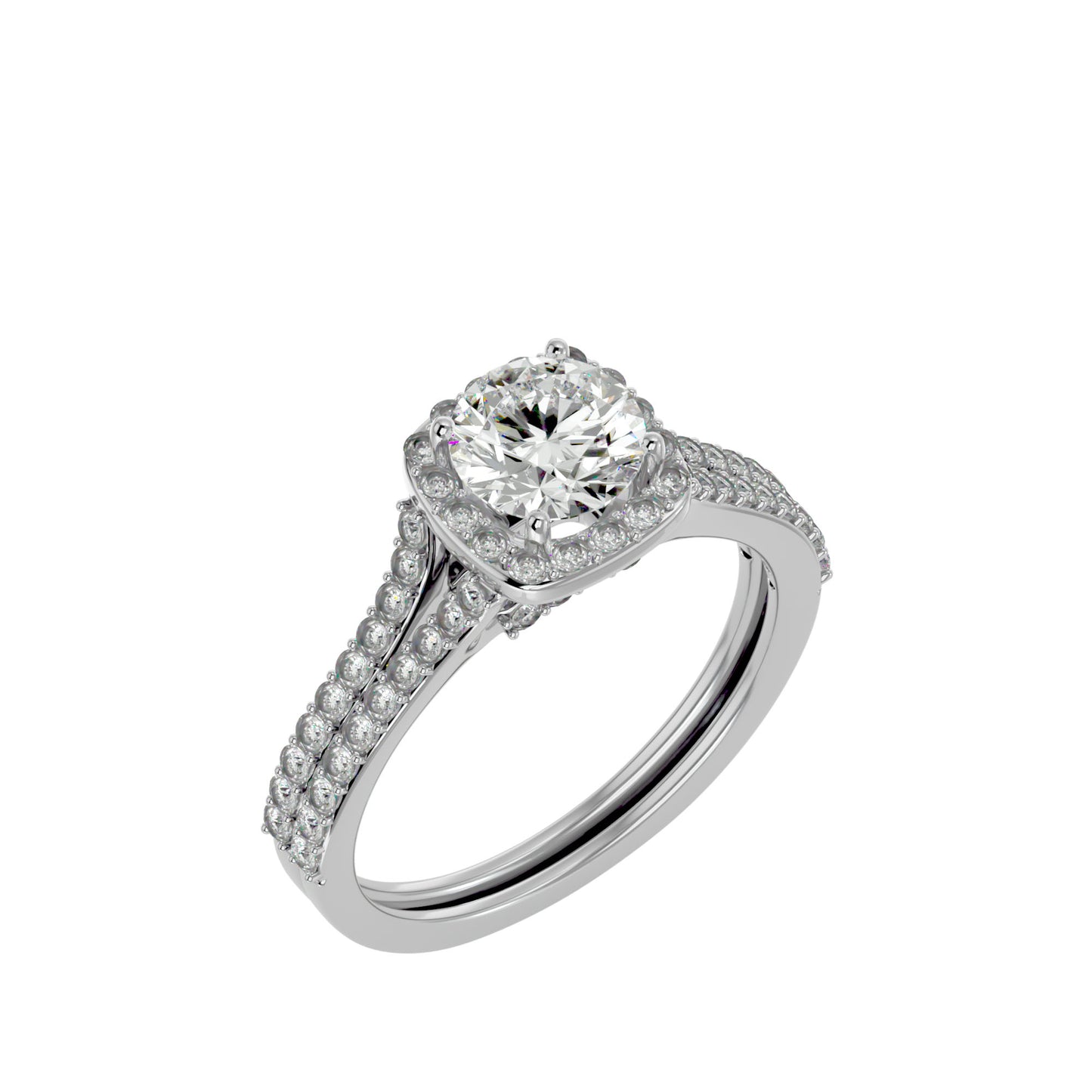 Elowen Halo Diamond Engagement Ring