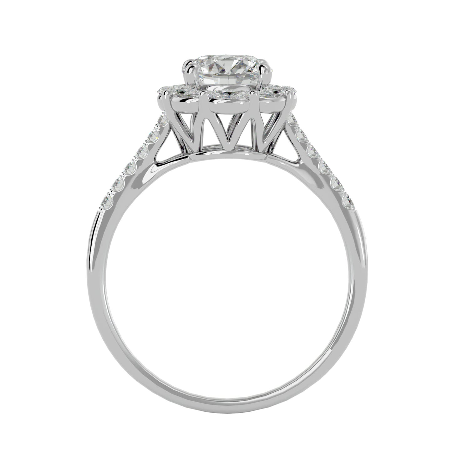 Odessa Marquise Halo Diamond Engagement Ring