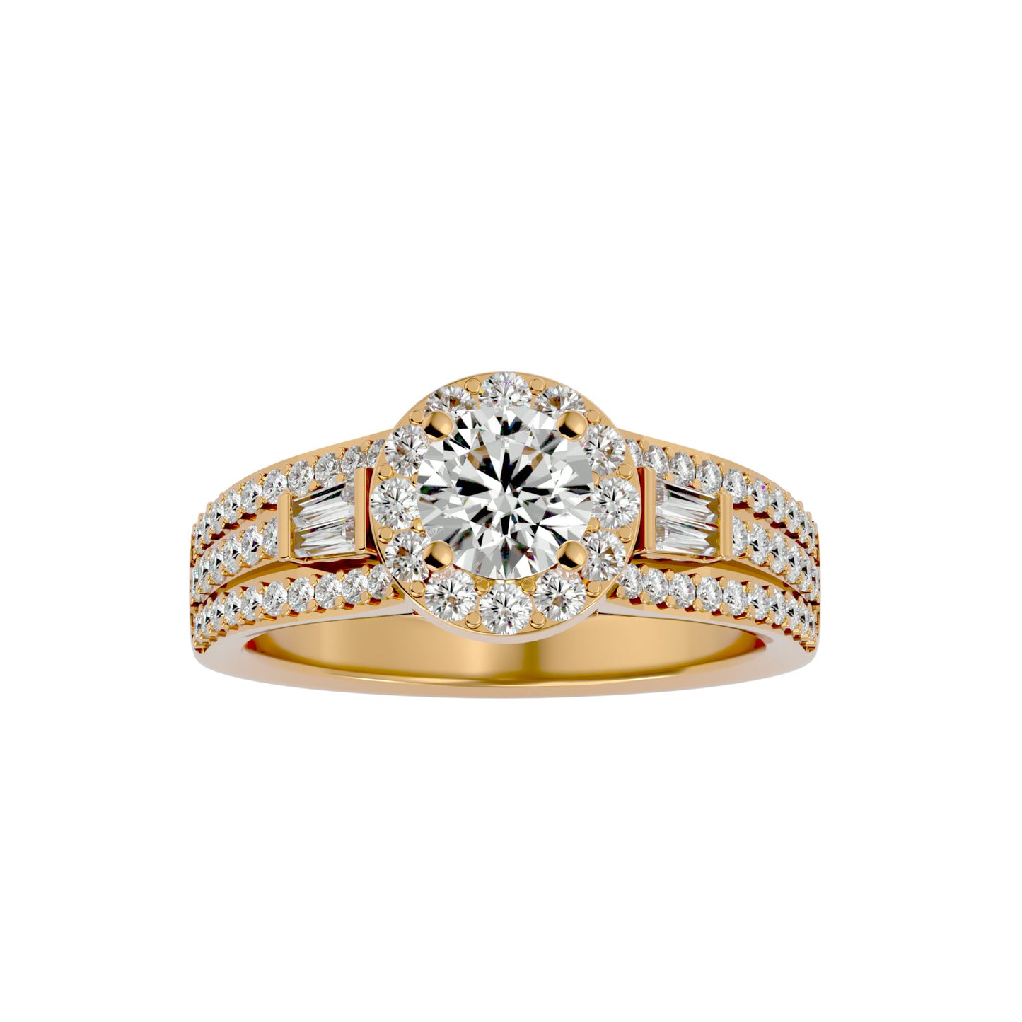 Latifa halo diamond engagement ring