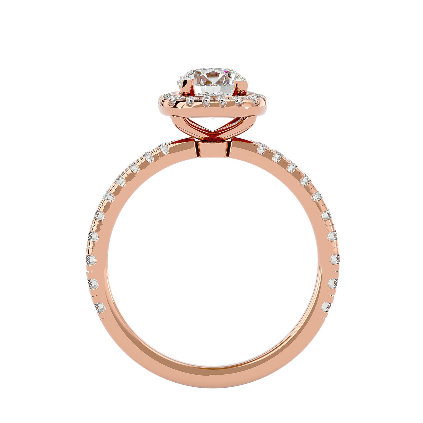 Missy Round diamond engagement ring