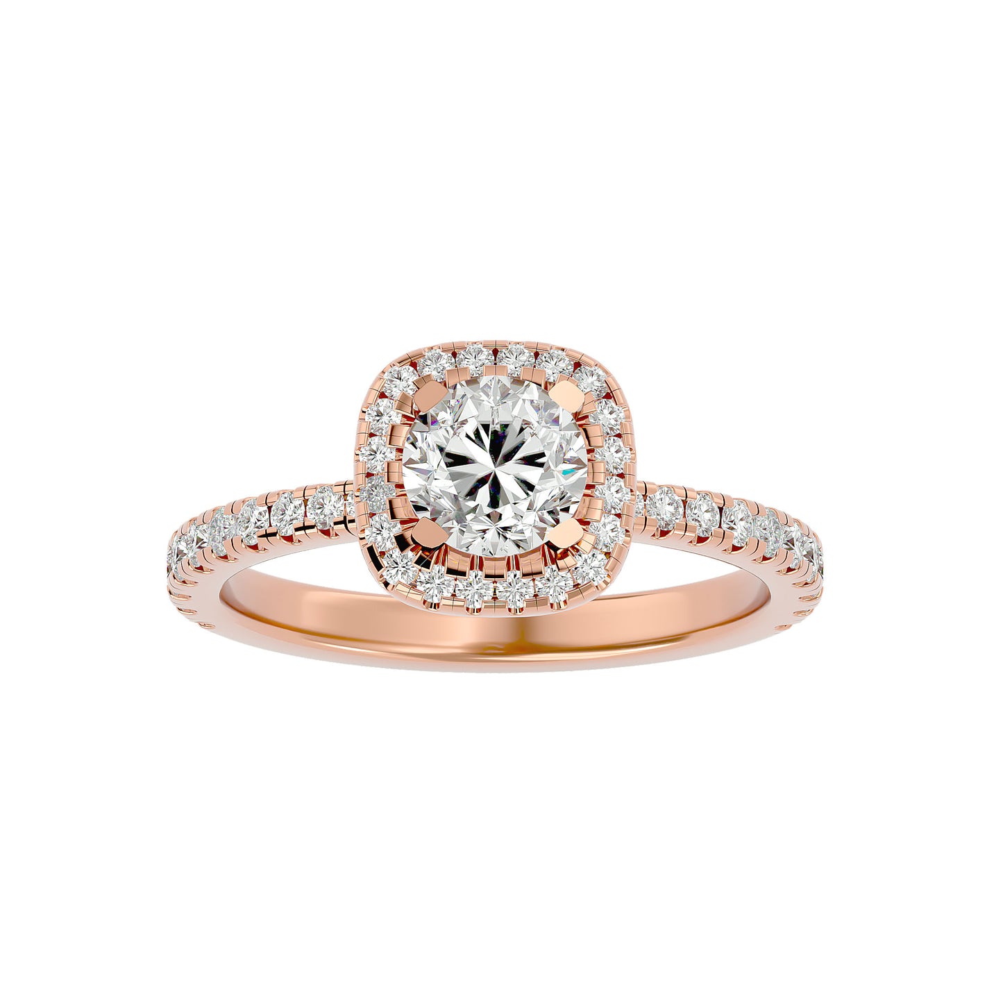 Missy Round diamond engagement ring