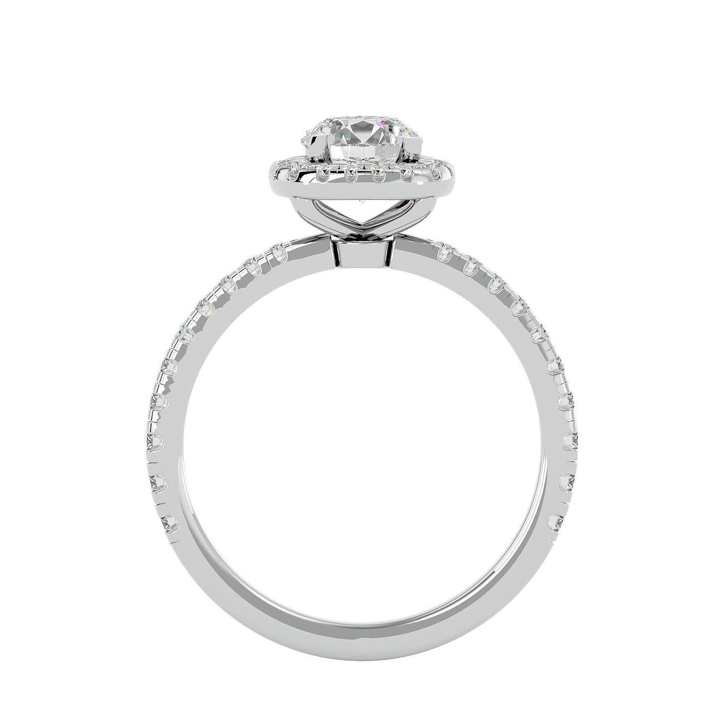 Missy Round diamond engagement ring