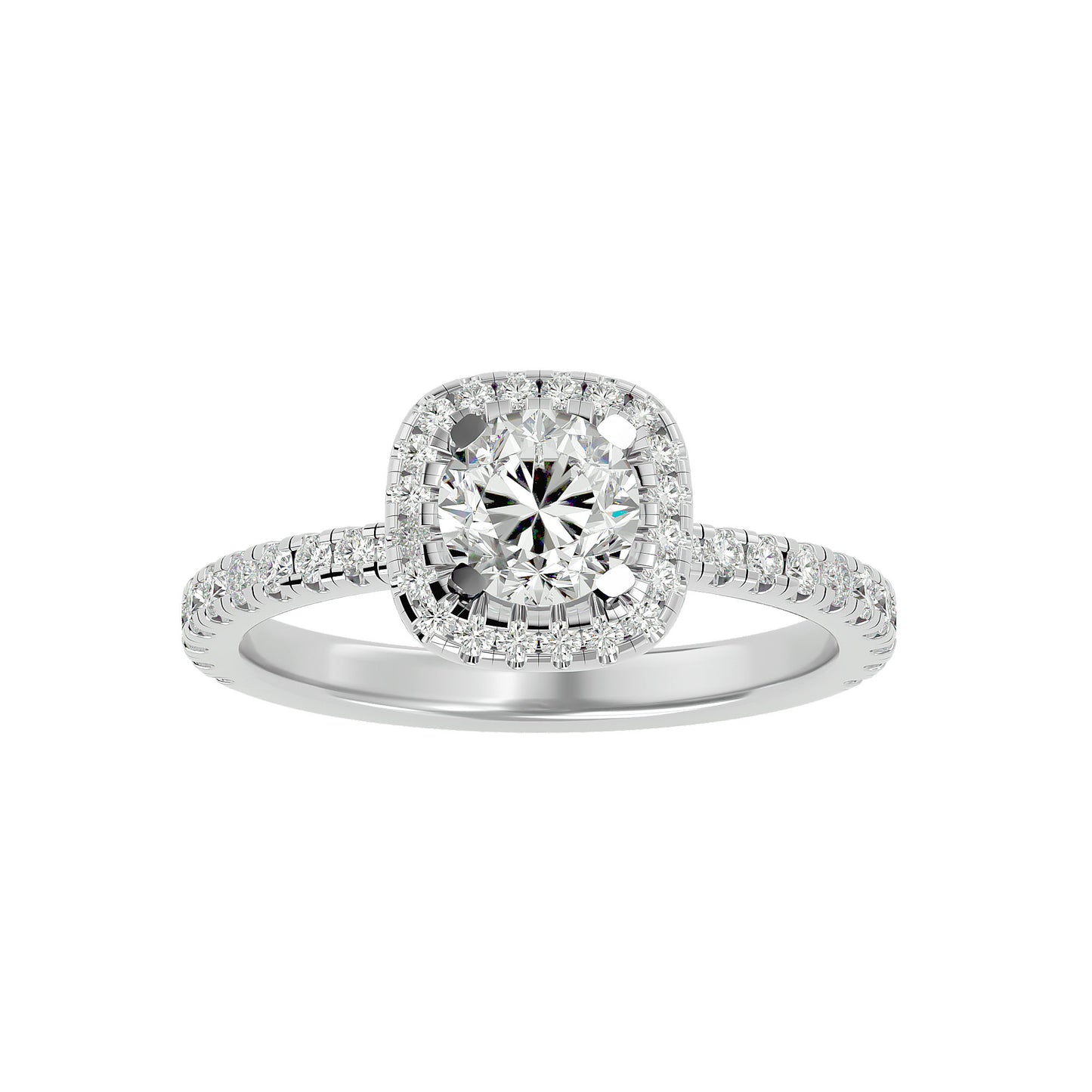Missy Round diamond engagement ring