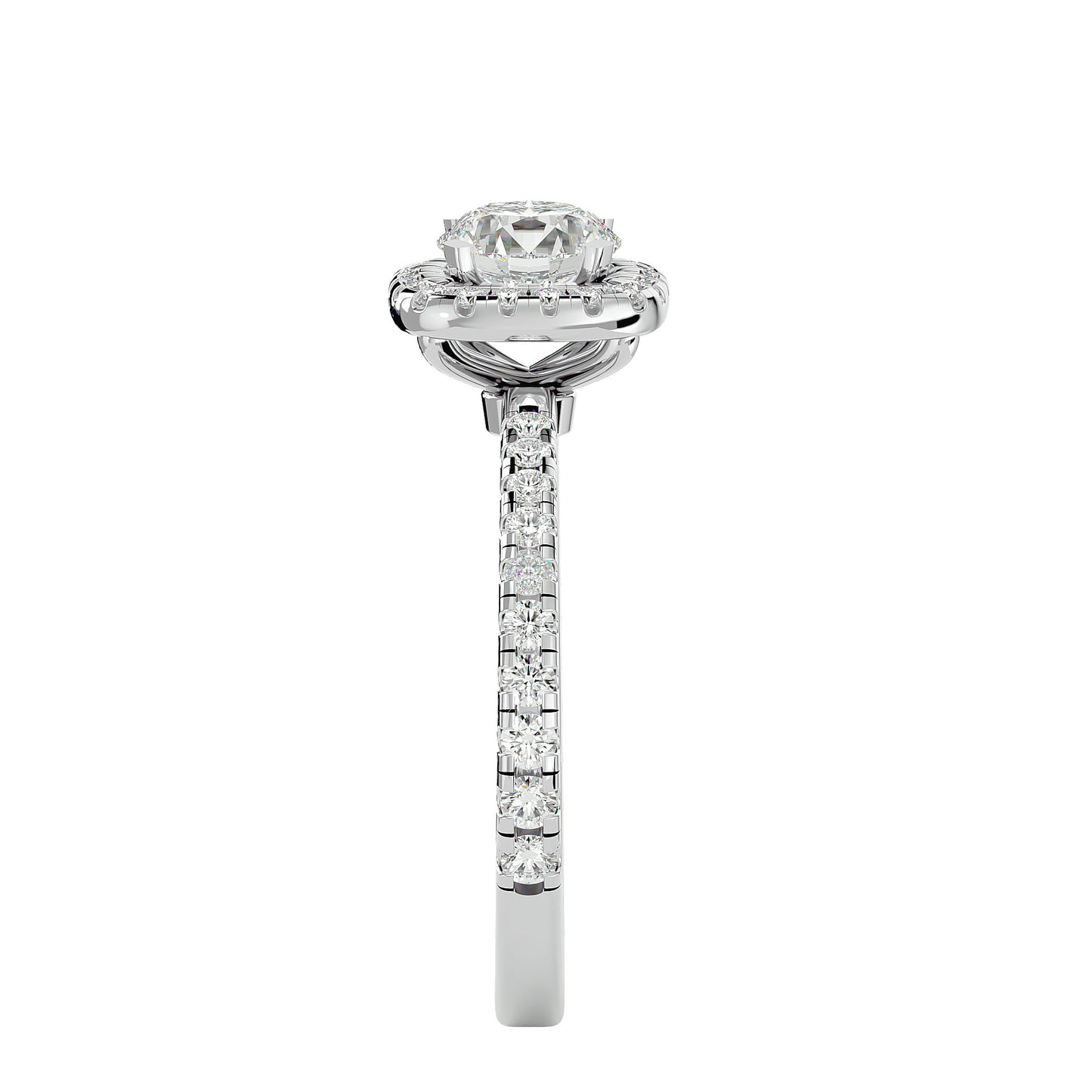 Missy Round diamond engagement ring