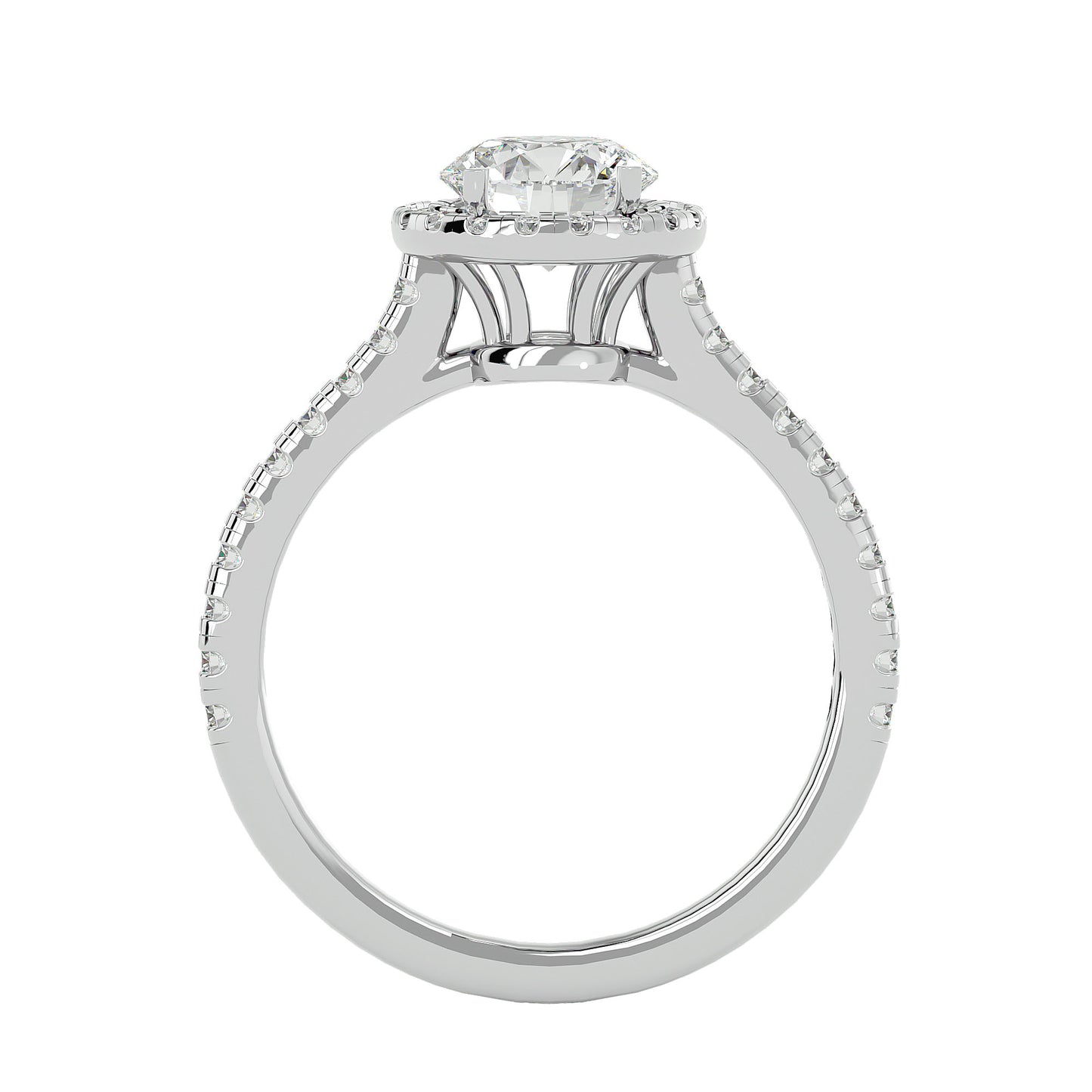 Nelly halo diamond engagement ring