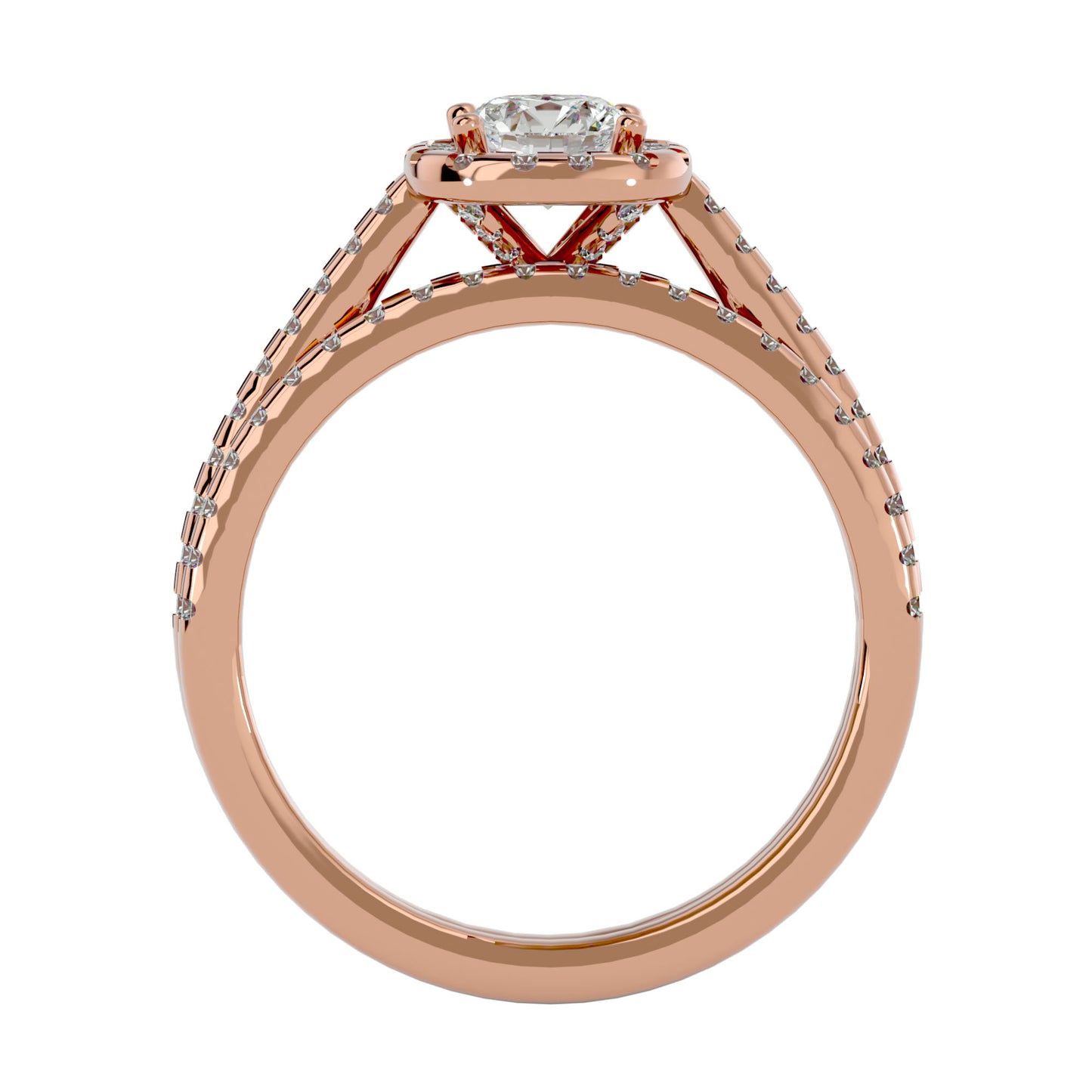 Soi Halo diamond engagement ring