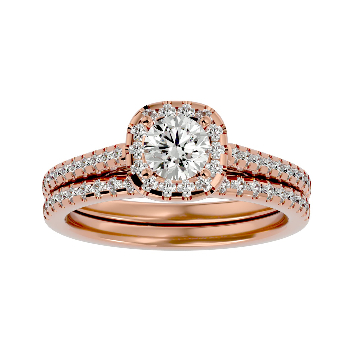 Soi Halo diamond engagement ring