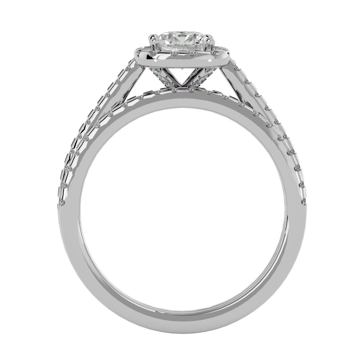 Soi Halo diamond engagement ring