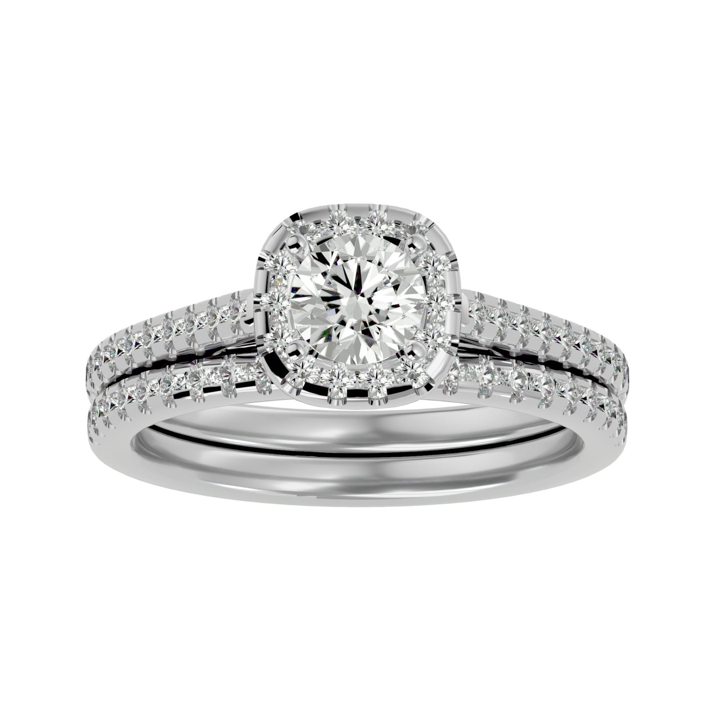 Soi Halo diamond engagement ring