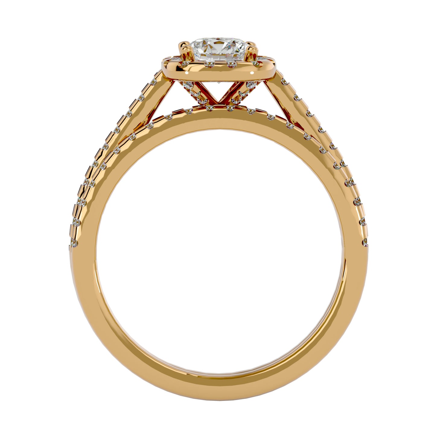 Soi Halo diamond engagement ring