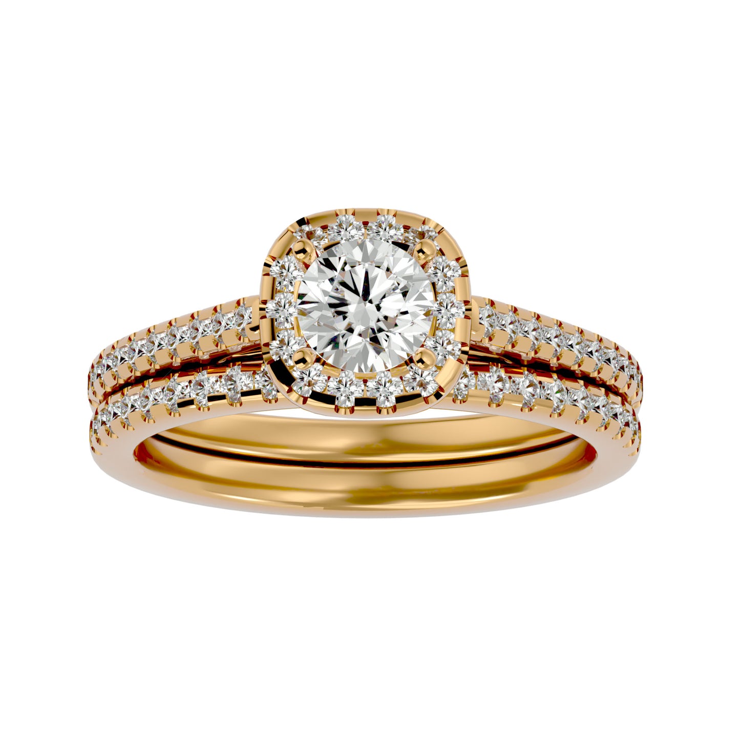 Soi Halo diamond engagement ring