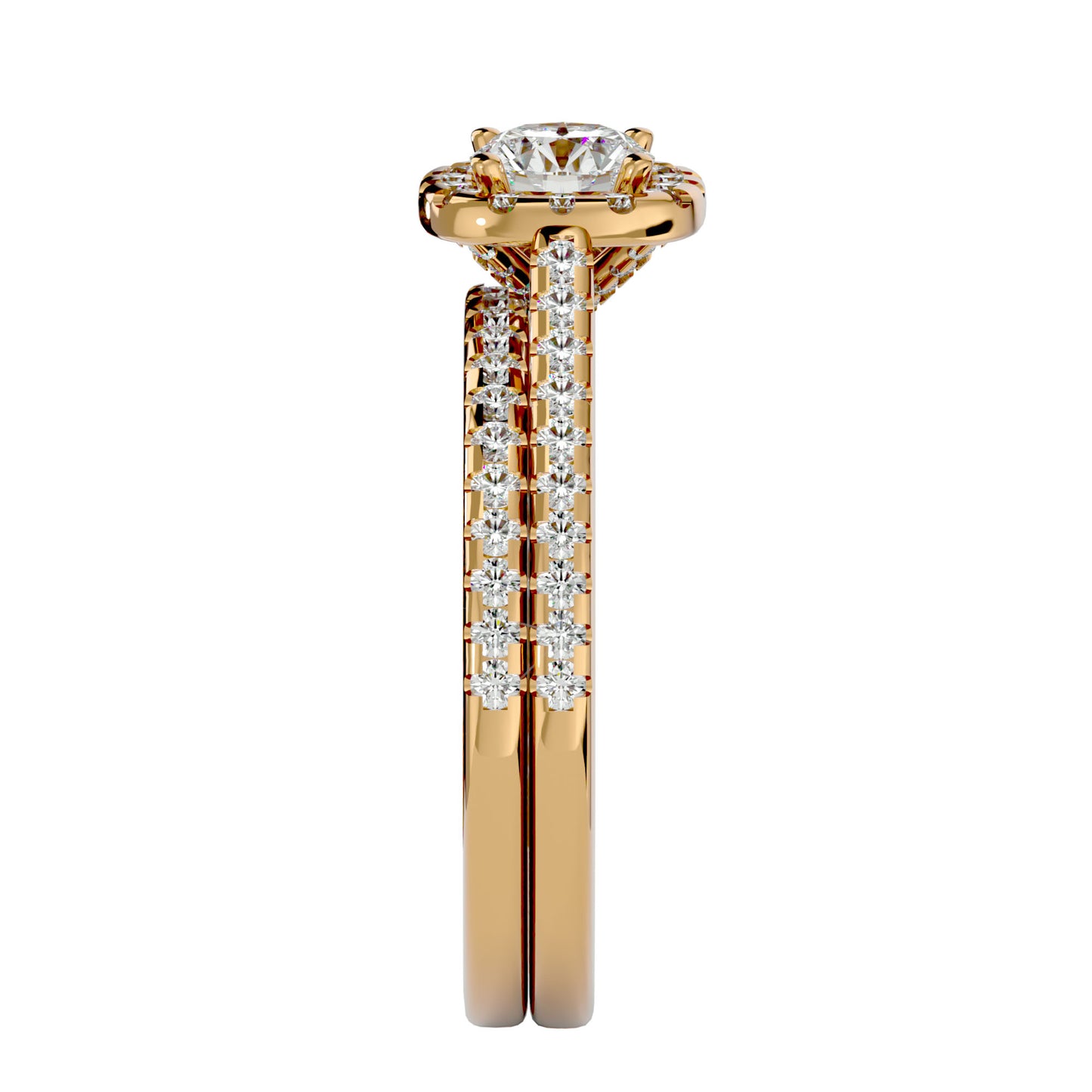 Soi Halo diamond engagement ring